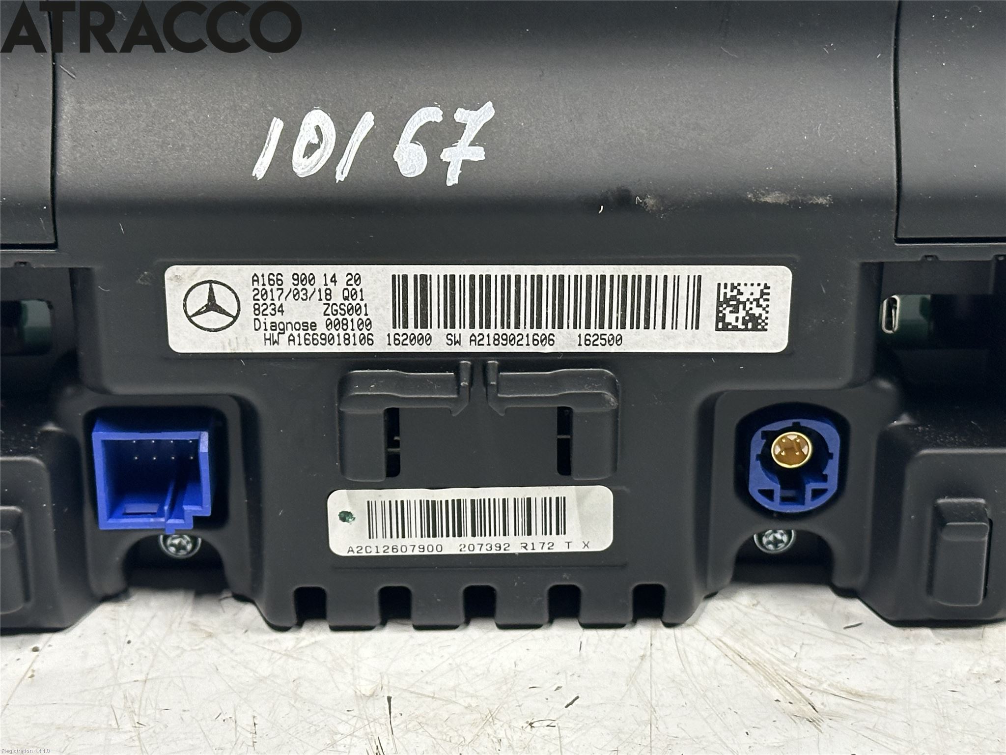 Mercedes-Benz MB B-KLASS (W246/W242) 12-19 Multifunktionsdisplay