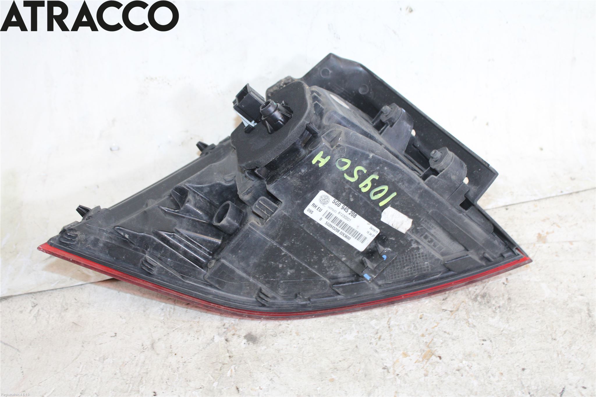 Volkswagen VW GOLF / E-GOLF VII 13-20 Baklykt Høyre