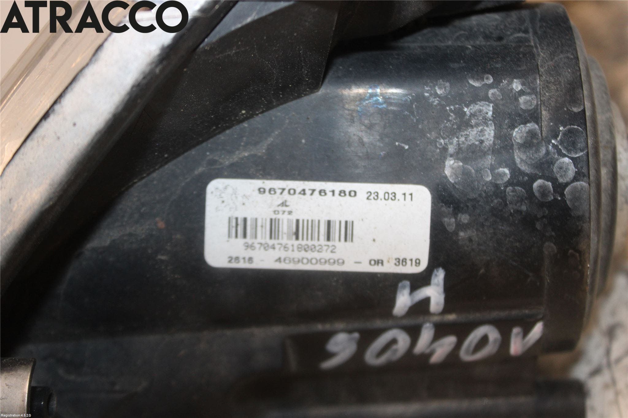 Peugeot 508 11-18 Frontlykt-Kurve-Tåkelys