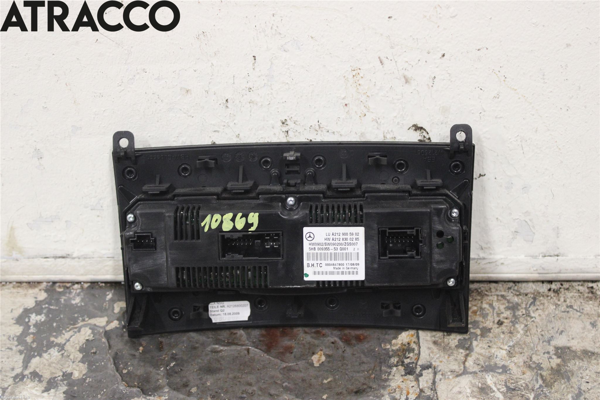 Mercedes-Benz MB E-KLASS (W212) 09-16 Varme Ac Betjening-Display