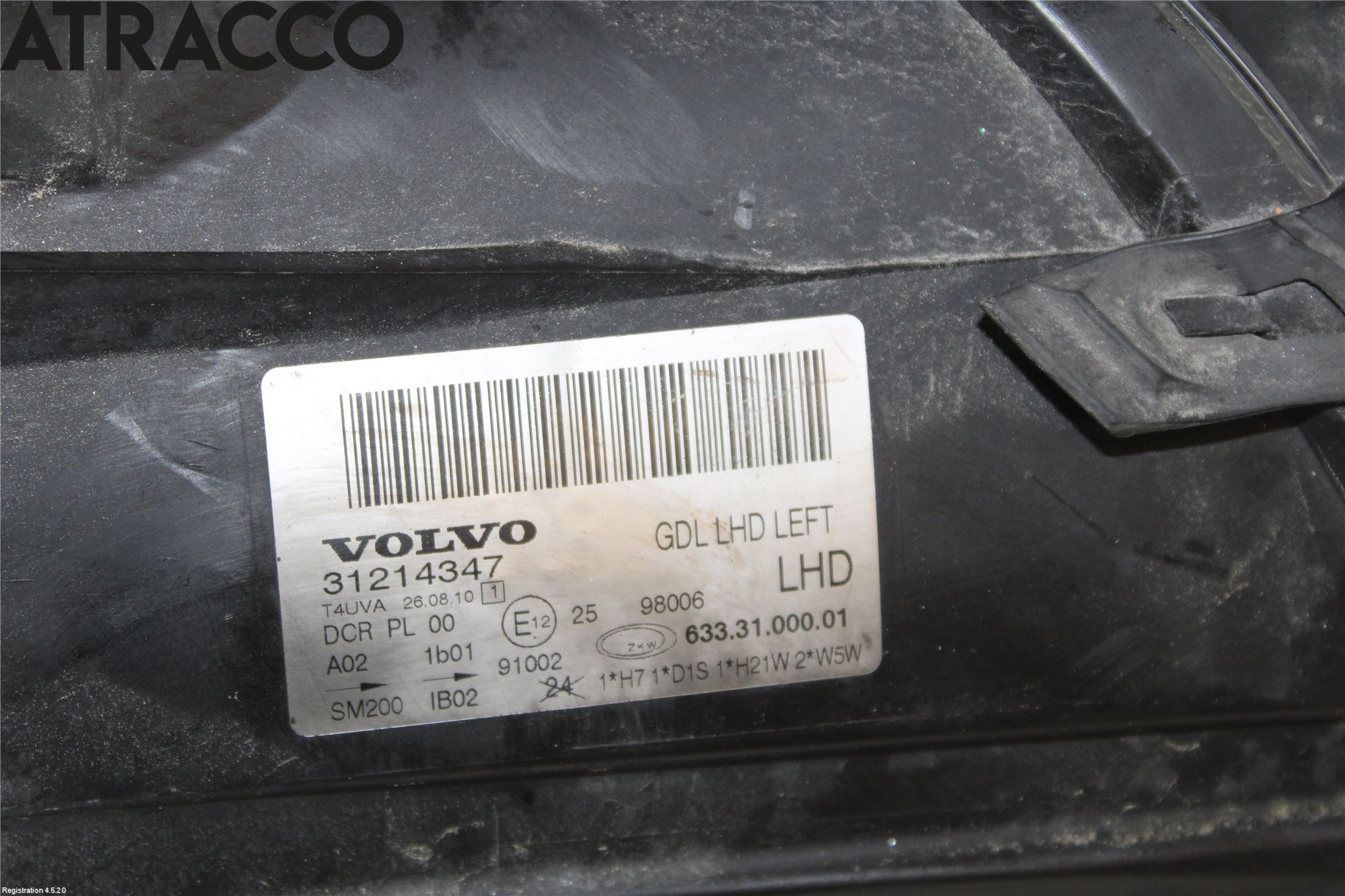 Volvo V70 08-13 Frontlykt Venstre