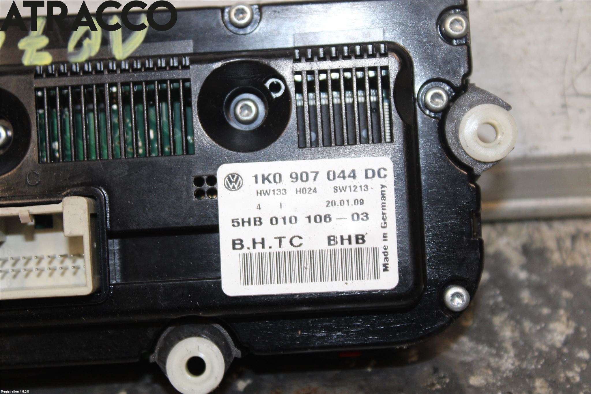 Volkswagen VW TOURAN 03-10 Varme Ac Betjening-Display