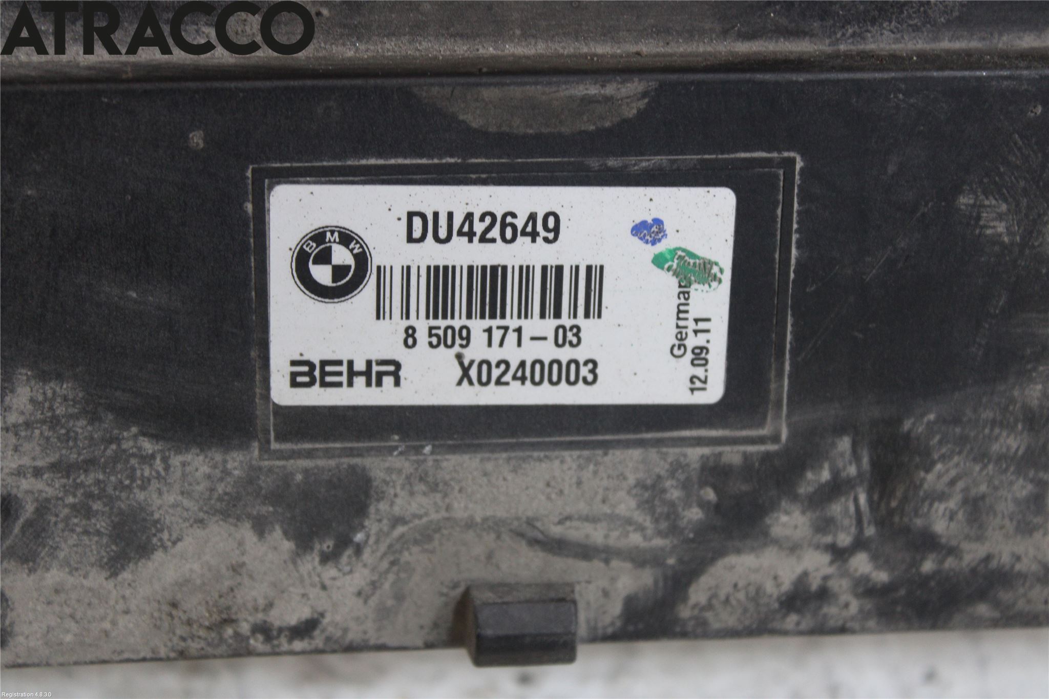 BMW 5 F10/F11/F18 09-17 Radiator Feste - Ramme - Bjelk