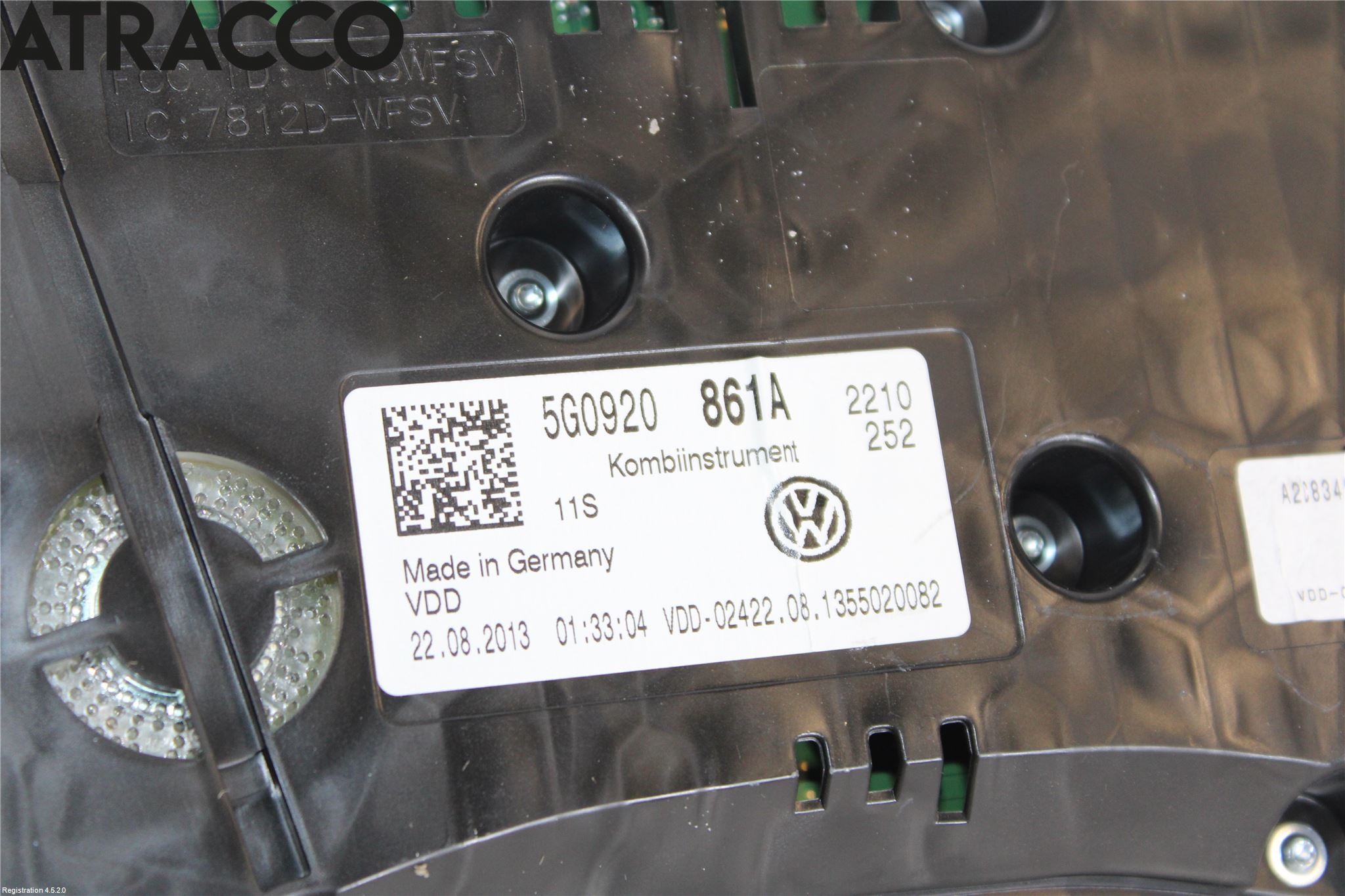 Volkswagen VW GOLF / E-GOLF VII 13-20 Instr Kombinert