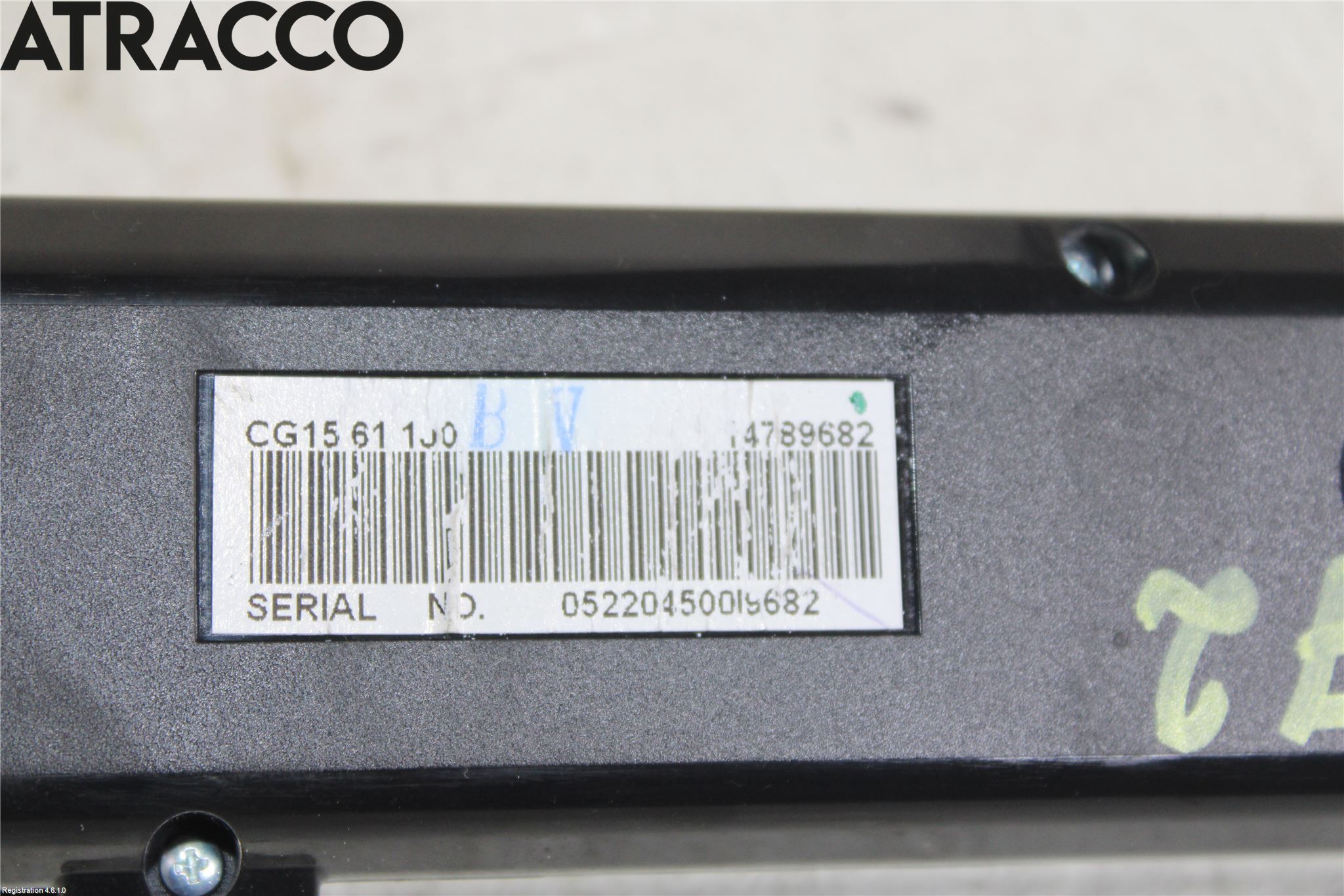 Mazda 5 10-18 Instr Klokke