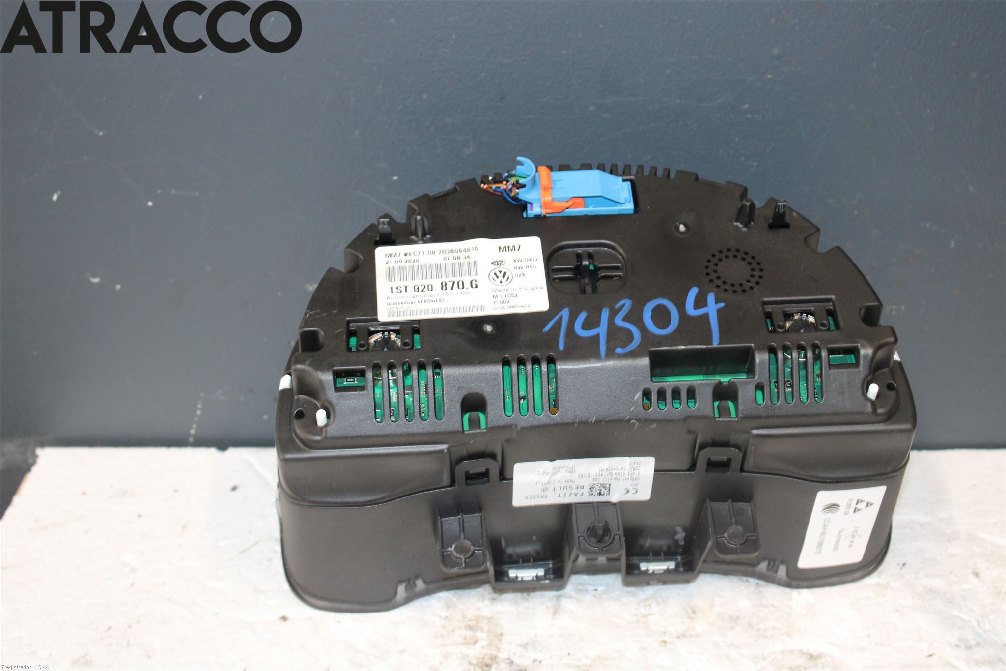 Skoda CITIGO / CITIGO E IV Instr Speedometer