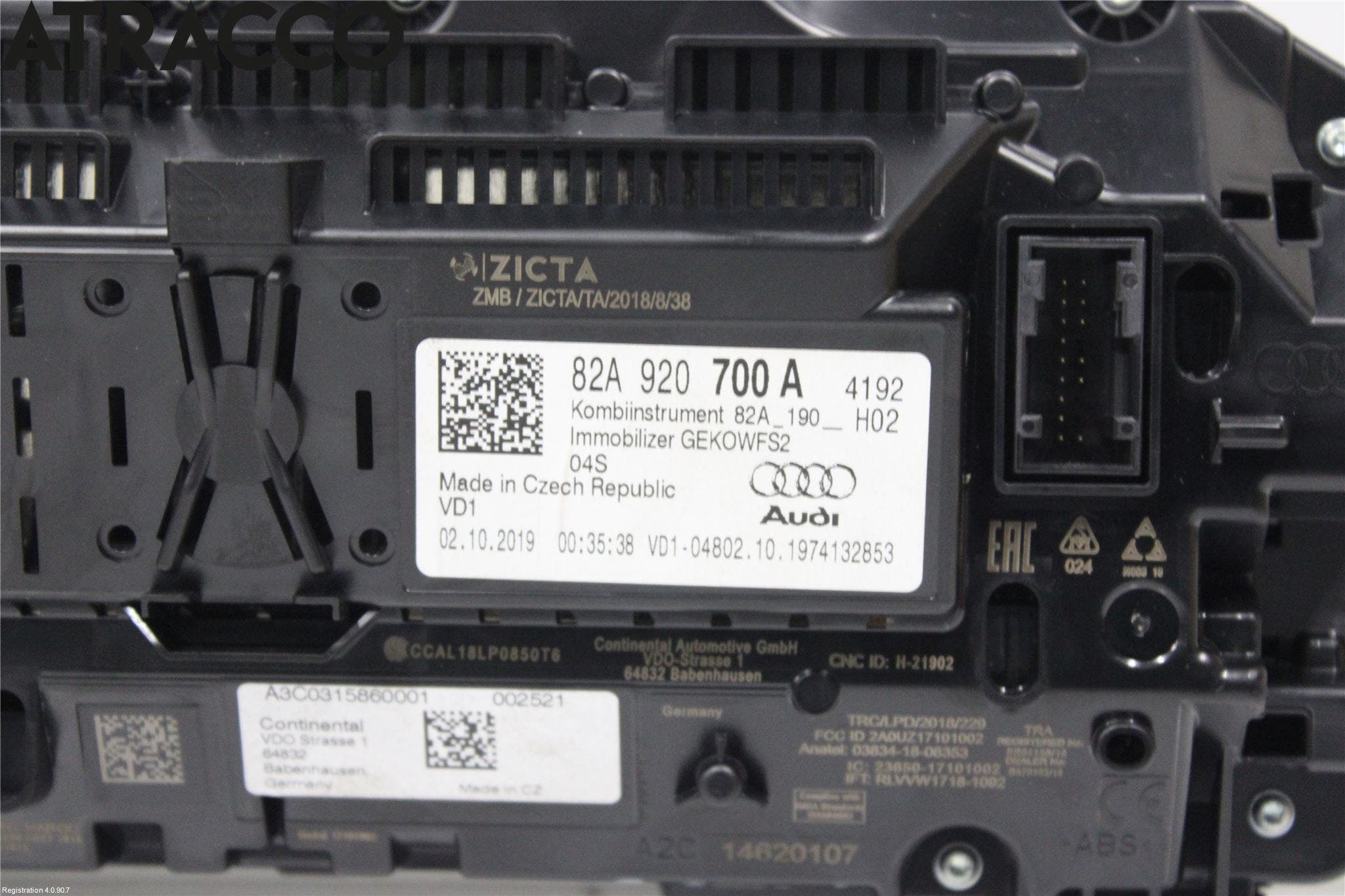 Audi A1 19- Instr Kombinert