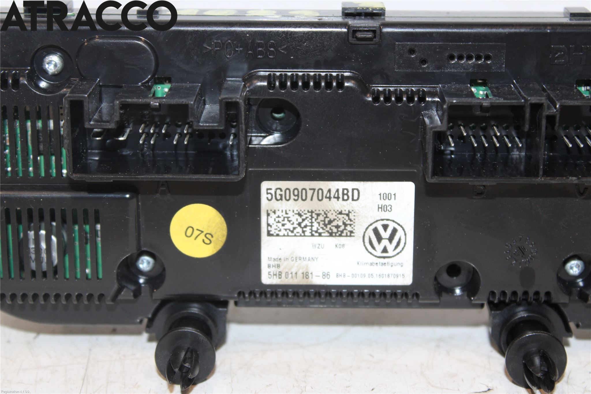 Volkswagen VW GOLF / E-GOLF VII 13-20 Varme Ac Betjening-Display