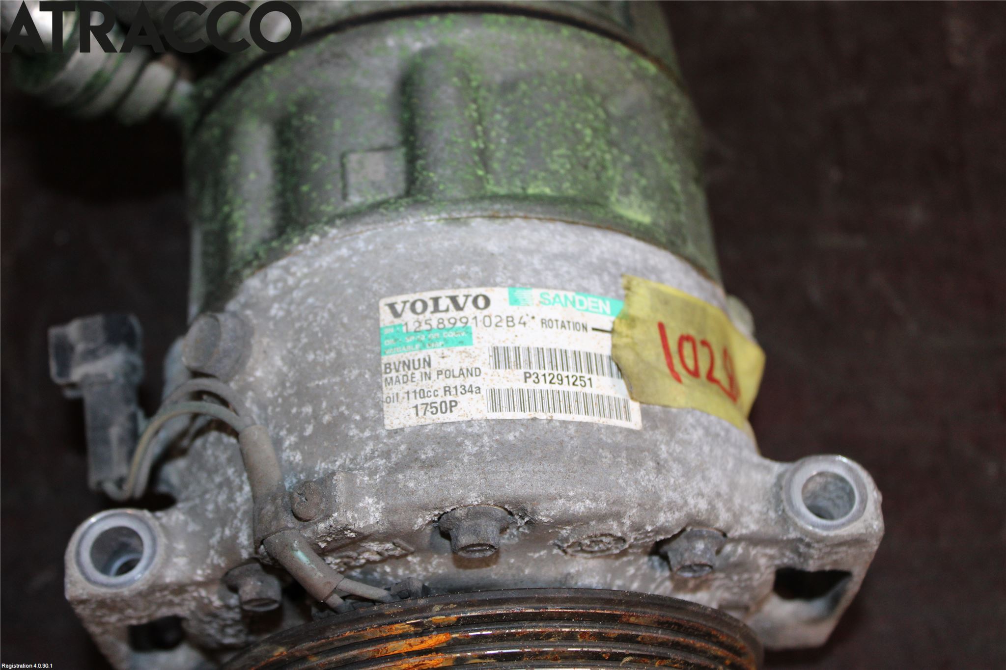 Volvo V40 12-19 Varme Ac Kompressor