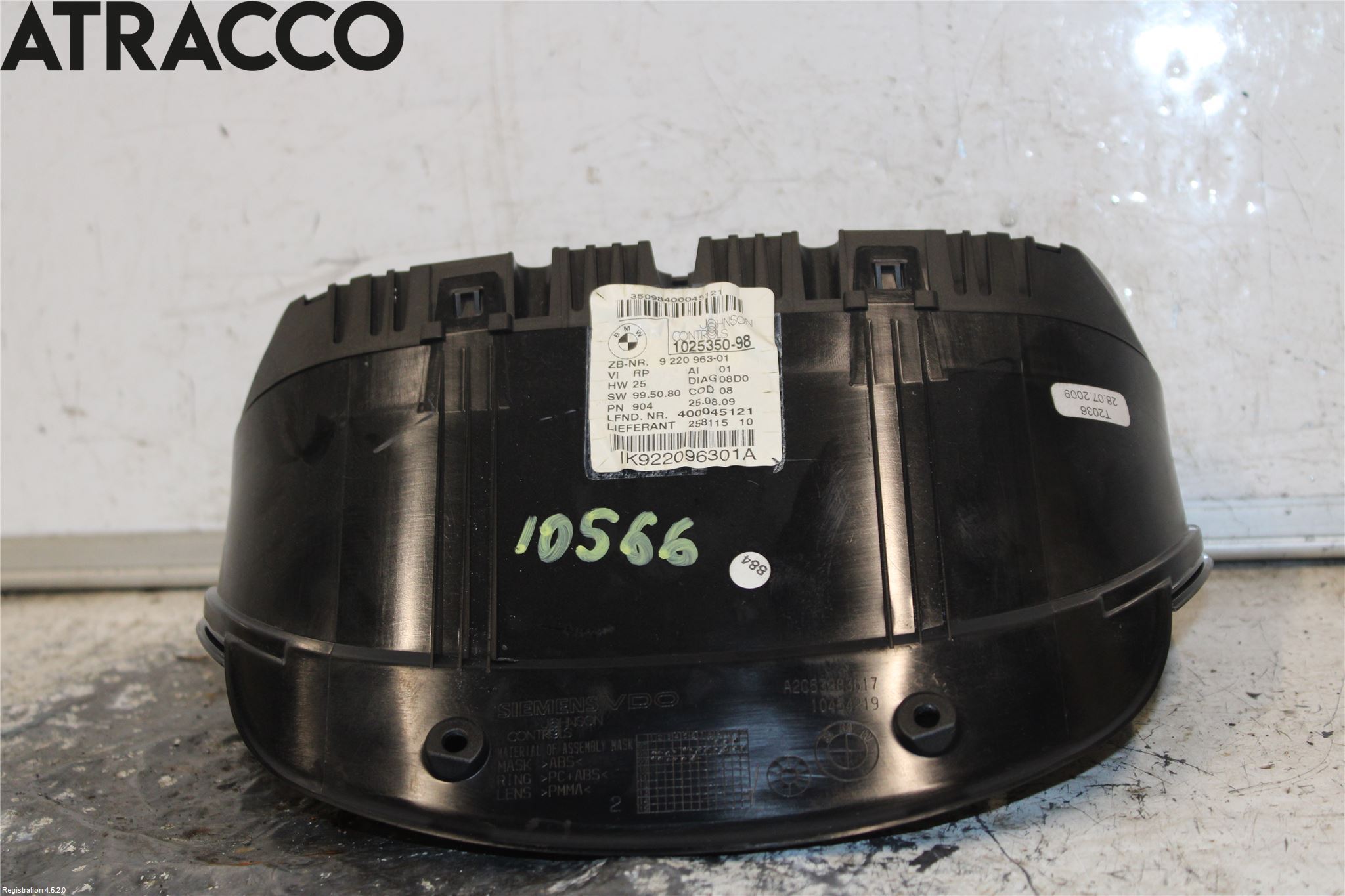 BMW 3 E90/91 SED/TOU 05-12 Instr Kombinert