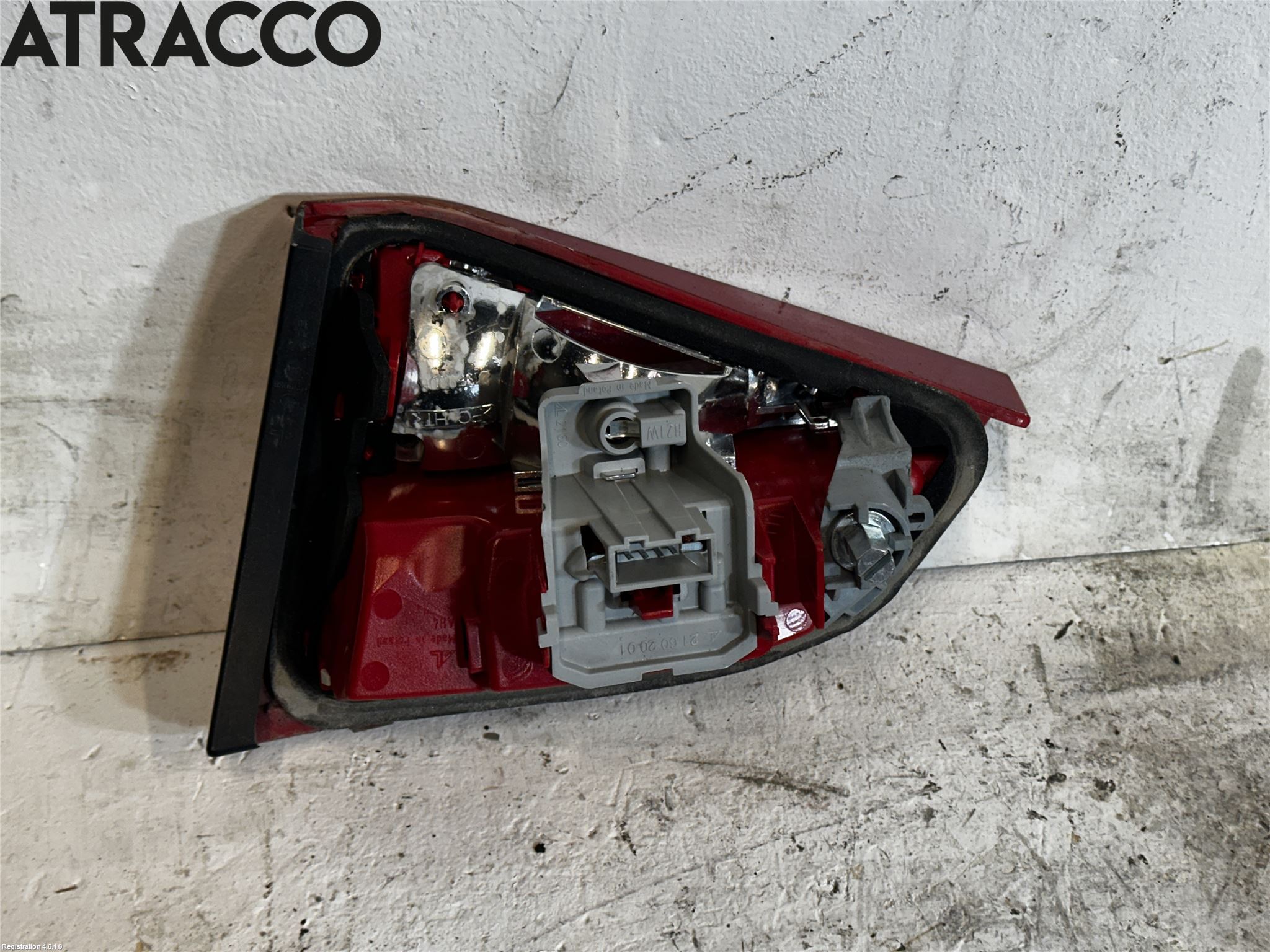 Audi A4/S4 08-11 Baklykt Venstre  På Luke(Indre