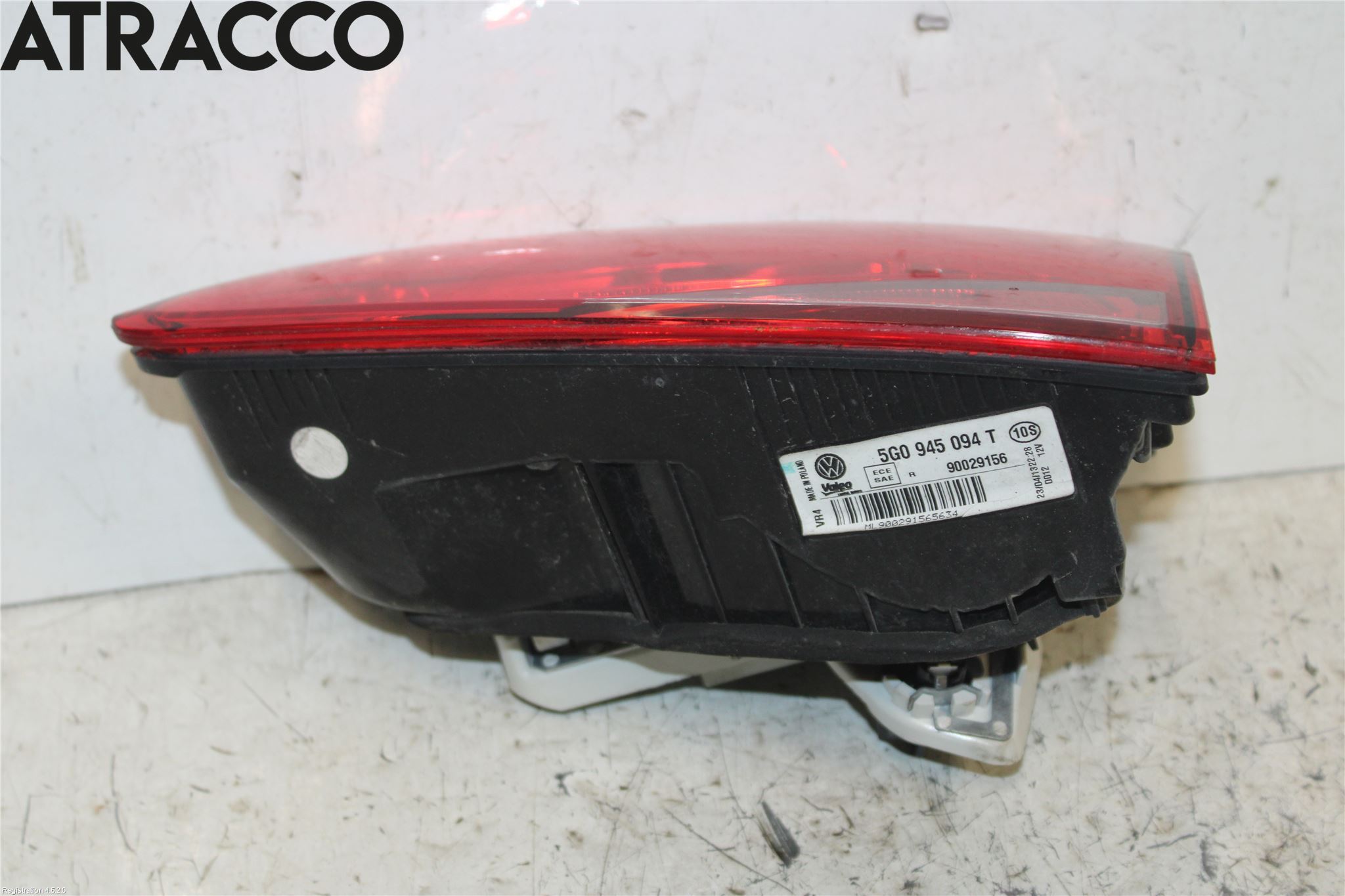 Volkswagen VW GOLF / E-GOLF VII 13-20 Baklykt Høyre  På Luke(Indre)