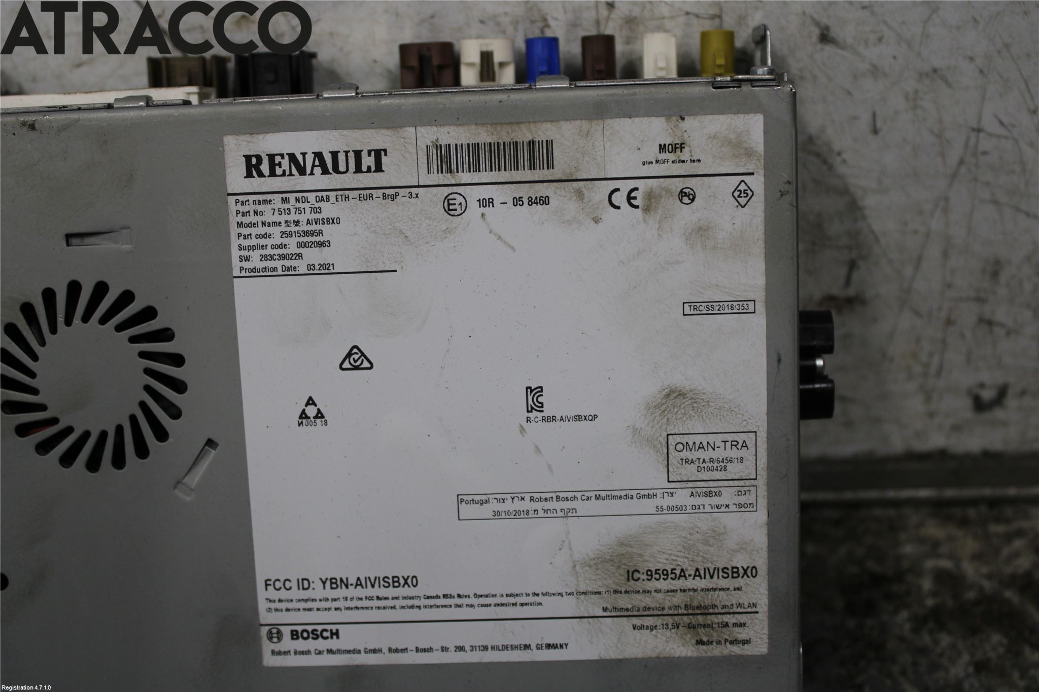 Renault CAPTUR 20-24 Stereo Radio Med Cd