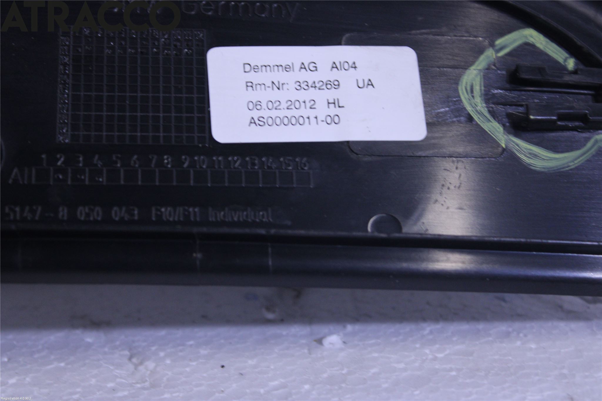 BMW 5 F10/F11/F18 09-17 Dør Dekorlist Vb