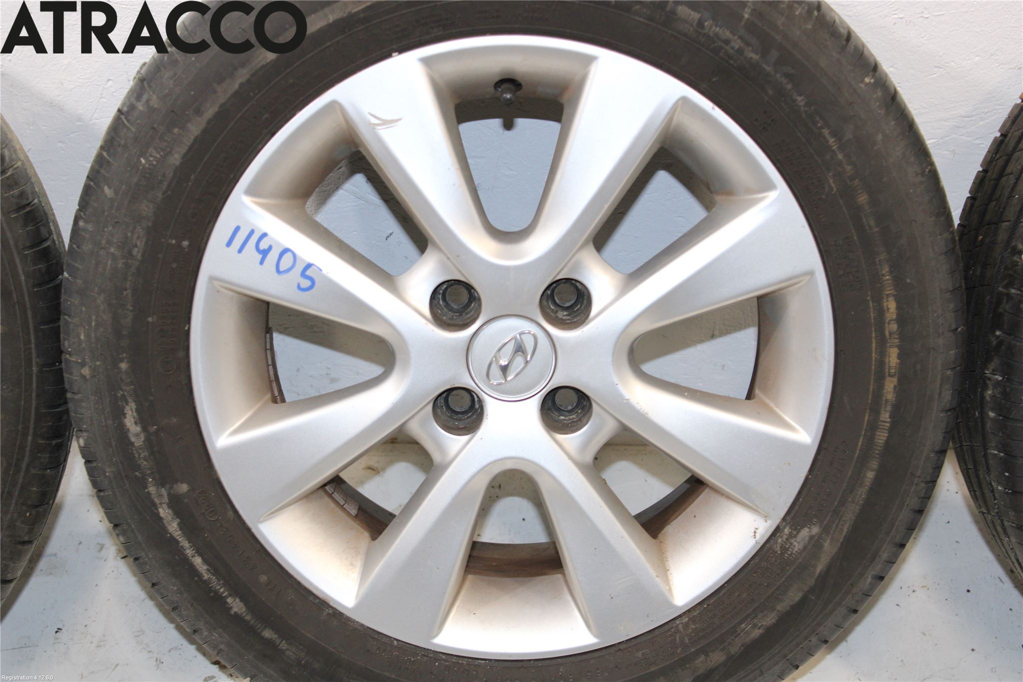 Hyundai i20 PB 09-14 Dekk Sommer På Alu Felg 4Stk
