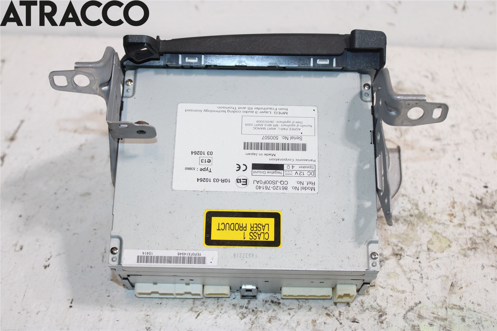 Lexus CT 200h Stereo Radio Med Cd