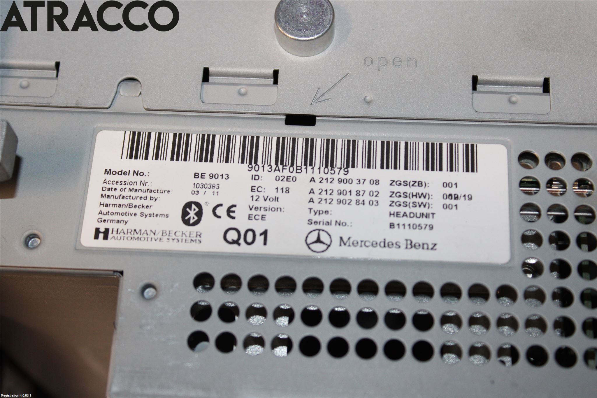 Mercedes-Benz MB E-KLASS COUPÈ/CAB(C207) 09-17 Stereo Radio Med Cd