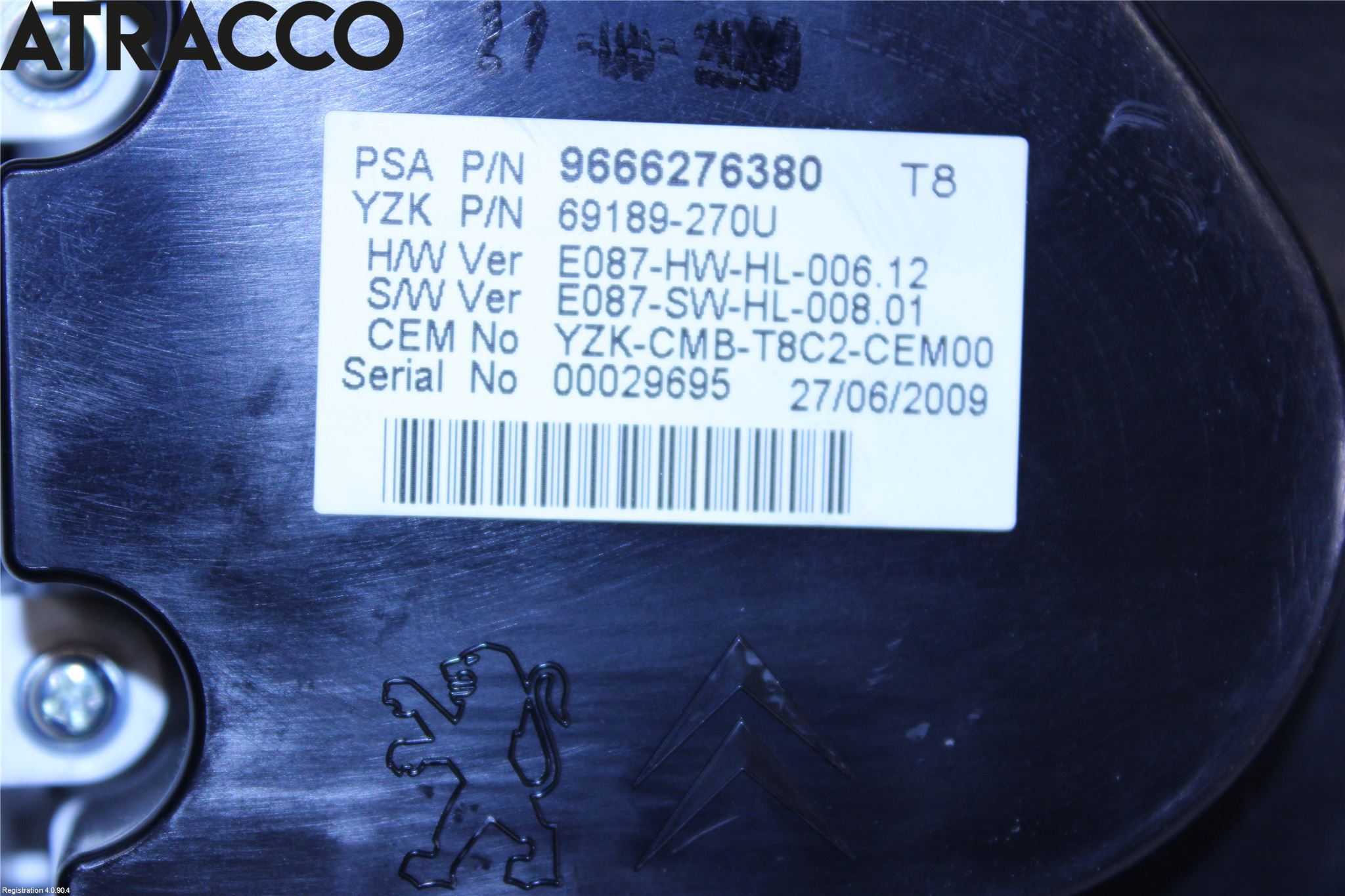 Peugeot 3008 09-16 Instr Speedometer