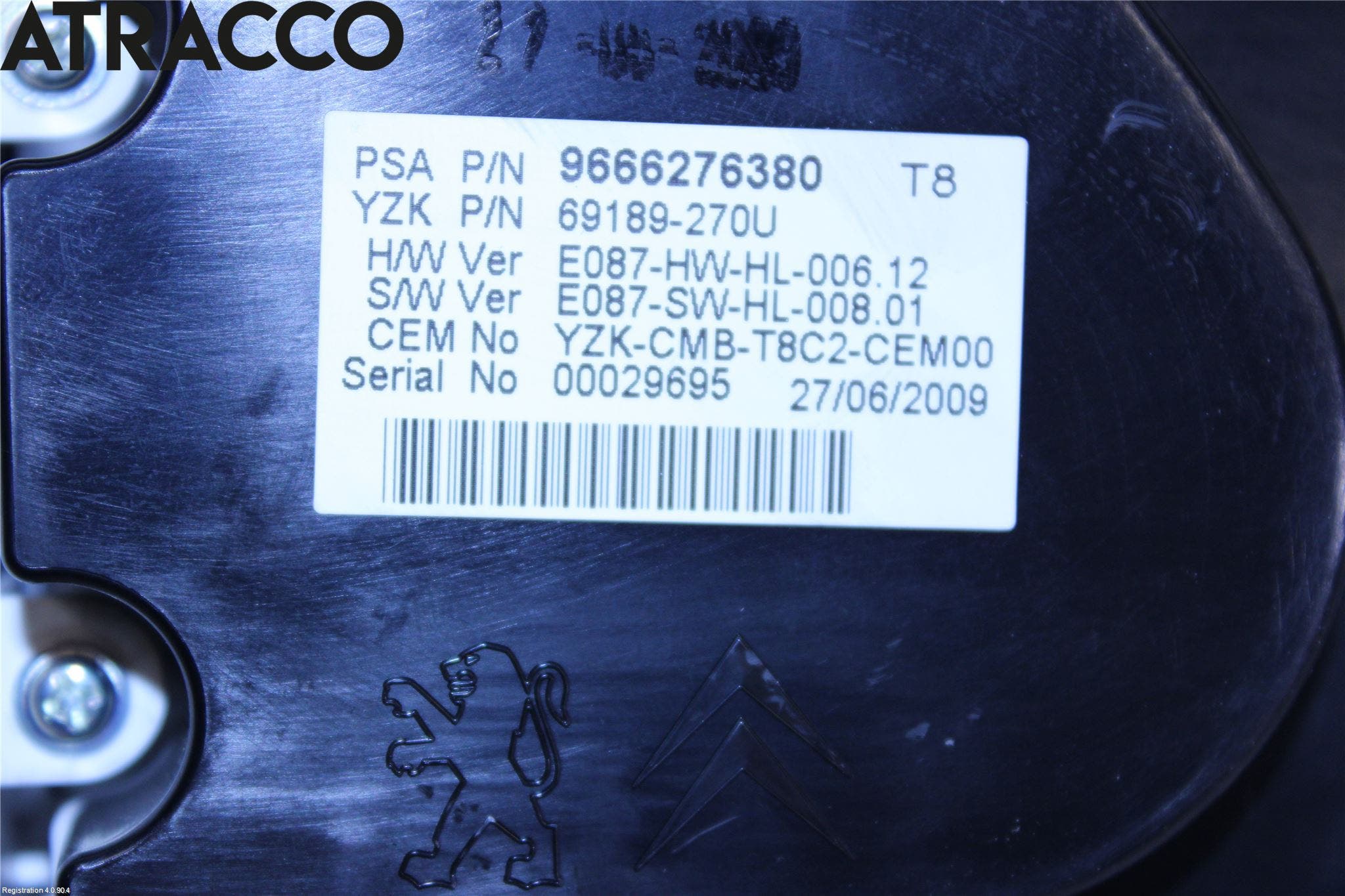 Peugeot 3008 09-16 Instr Speedometer