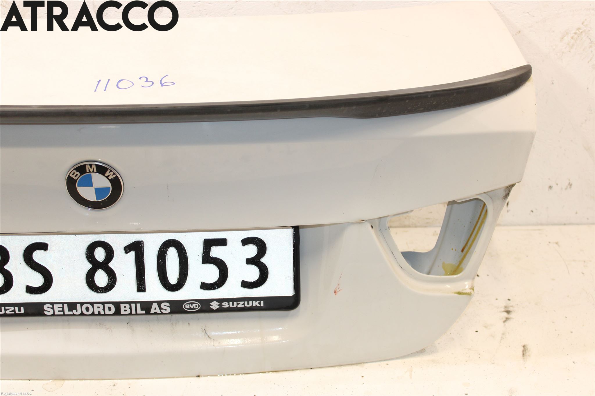 BMW 3 E90/91 SED/TOU 05-12 Bakluke Koffertlokk