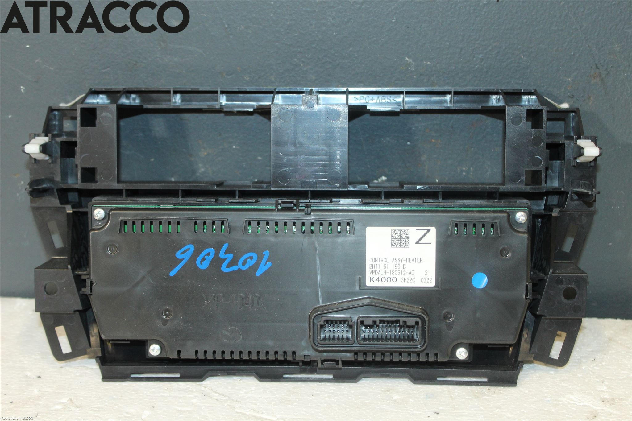 Mazda 3 III 14-19 Varme Ac Betjening-Display