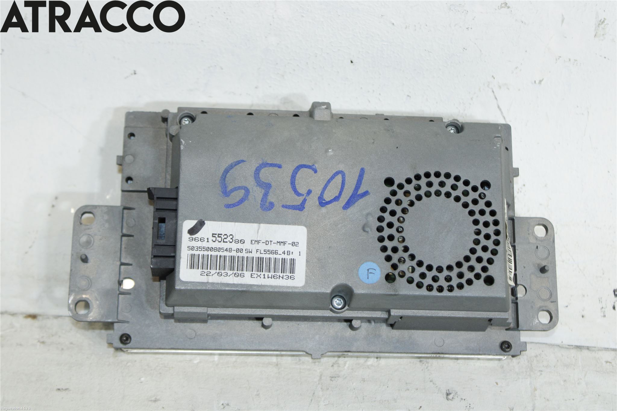 Peugeot 407 Instr Skjerm Dvd-Gps-Ac-Tlf