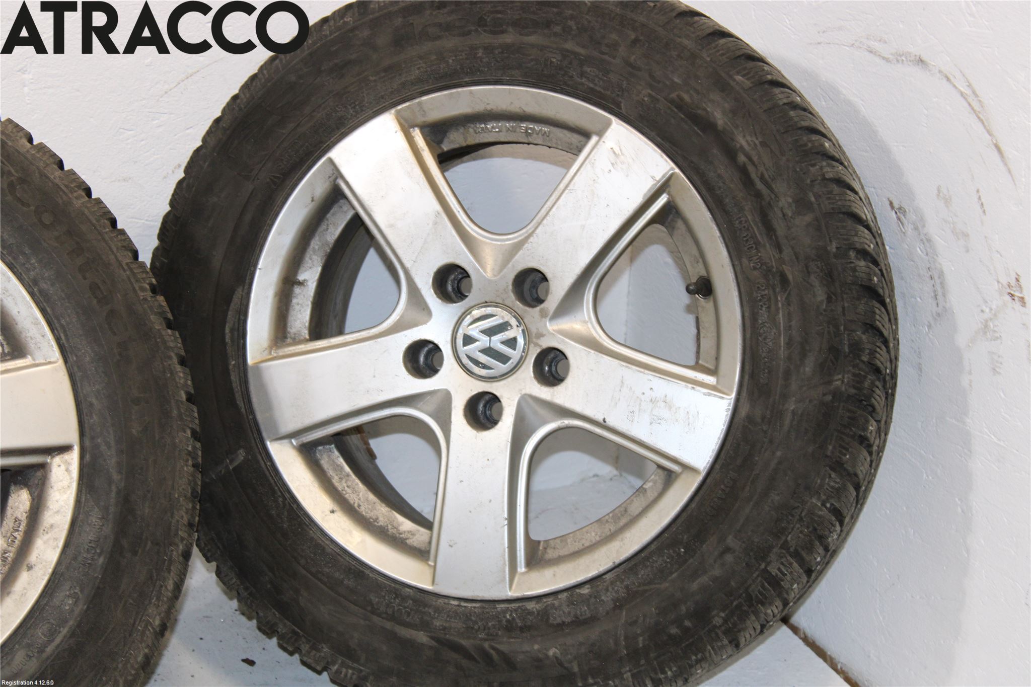 Volkswagen VW GOLF VI 09-13 Dekk Vinter På Alu Felg 4Stk