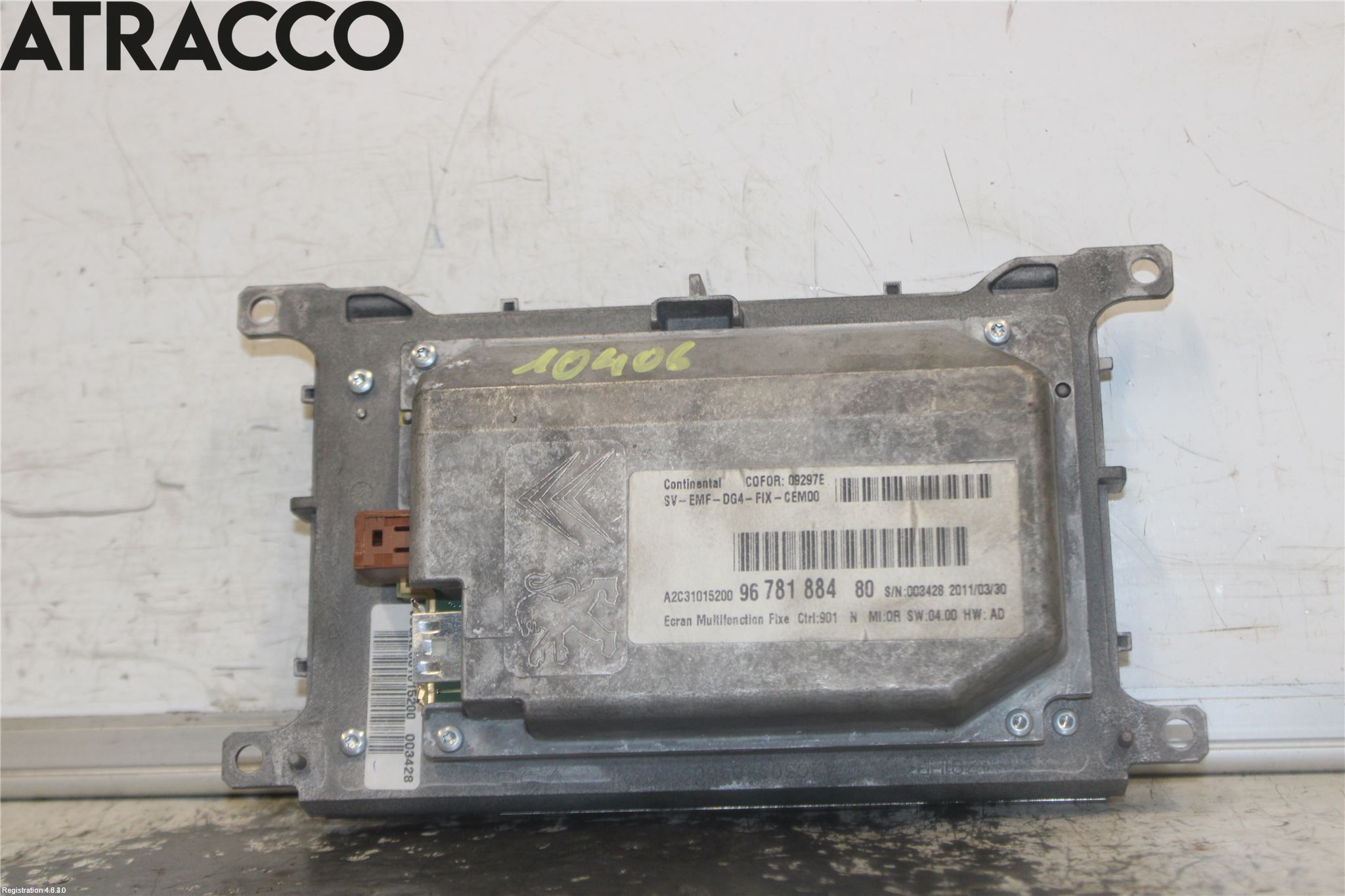 Peugeot 508 11-18 Multifunktionsdisplay