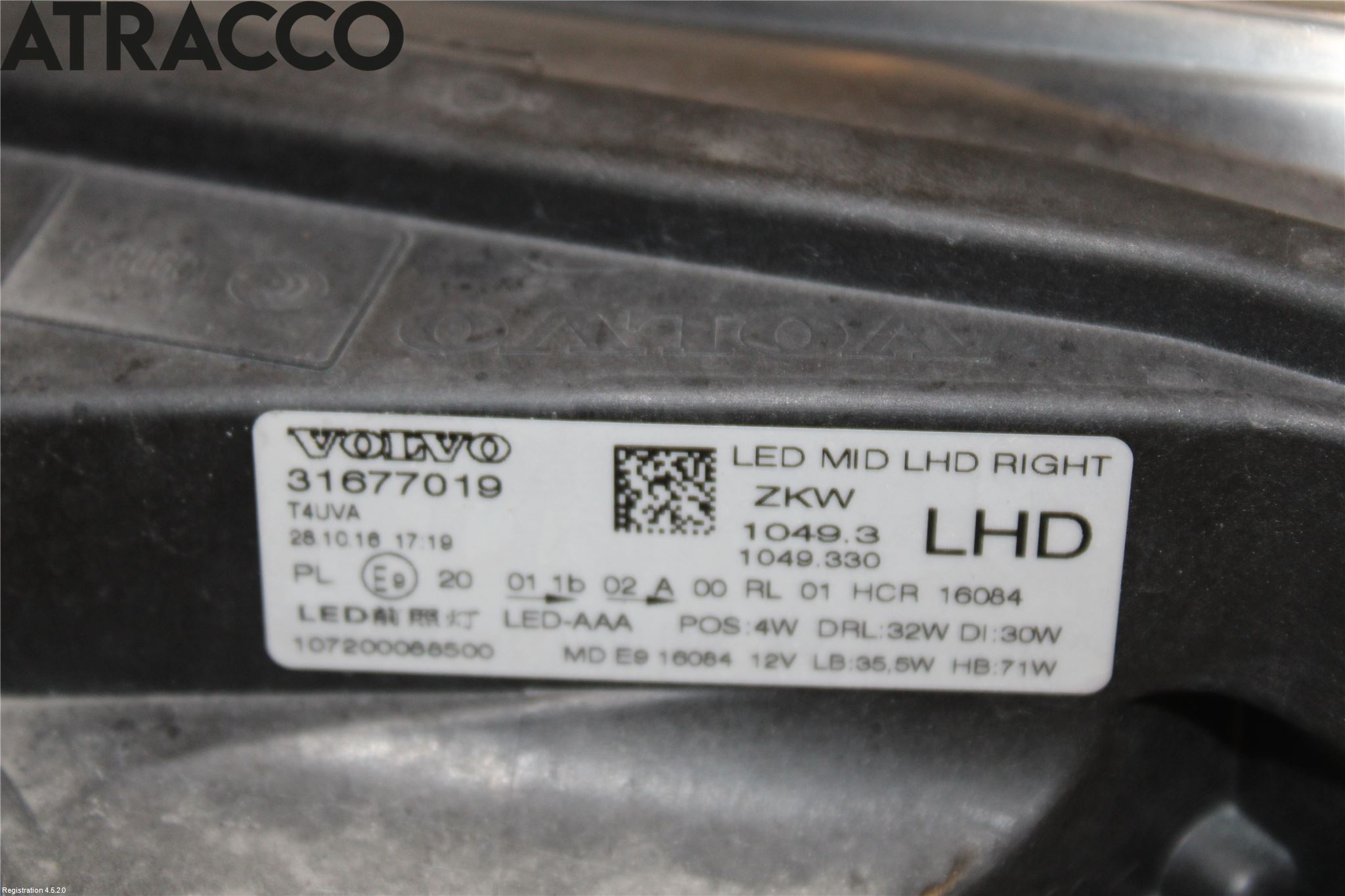 Volvo V40 12-19 Frontlykt Venstre