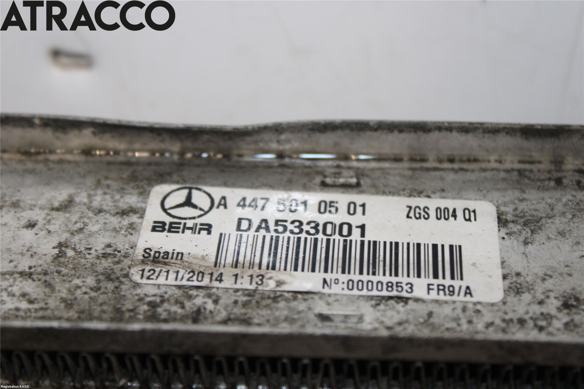 Mercedes-Benz MB VITO/V-KLASS (W640,W447,W448) 14- Intercooler Radiator