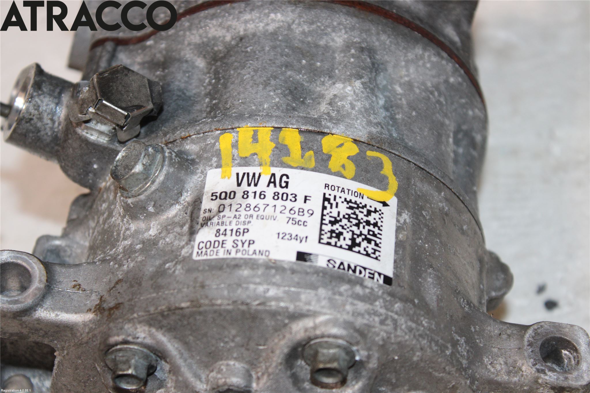 Skoda ROOMSTER Varme Ac Kompressor