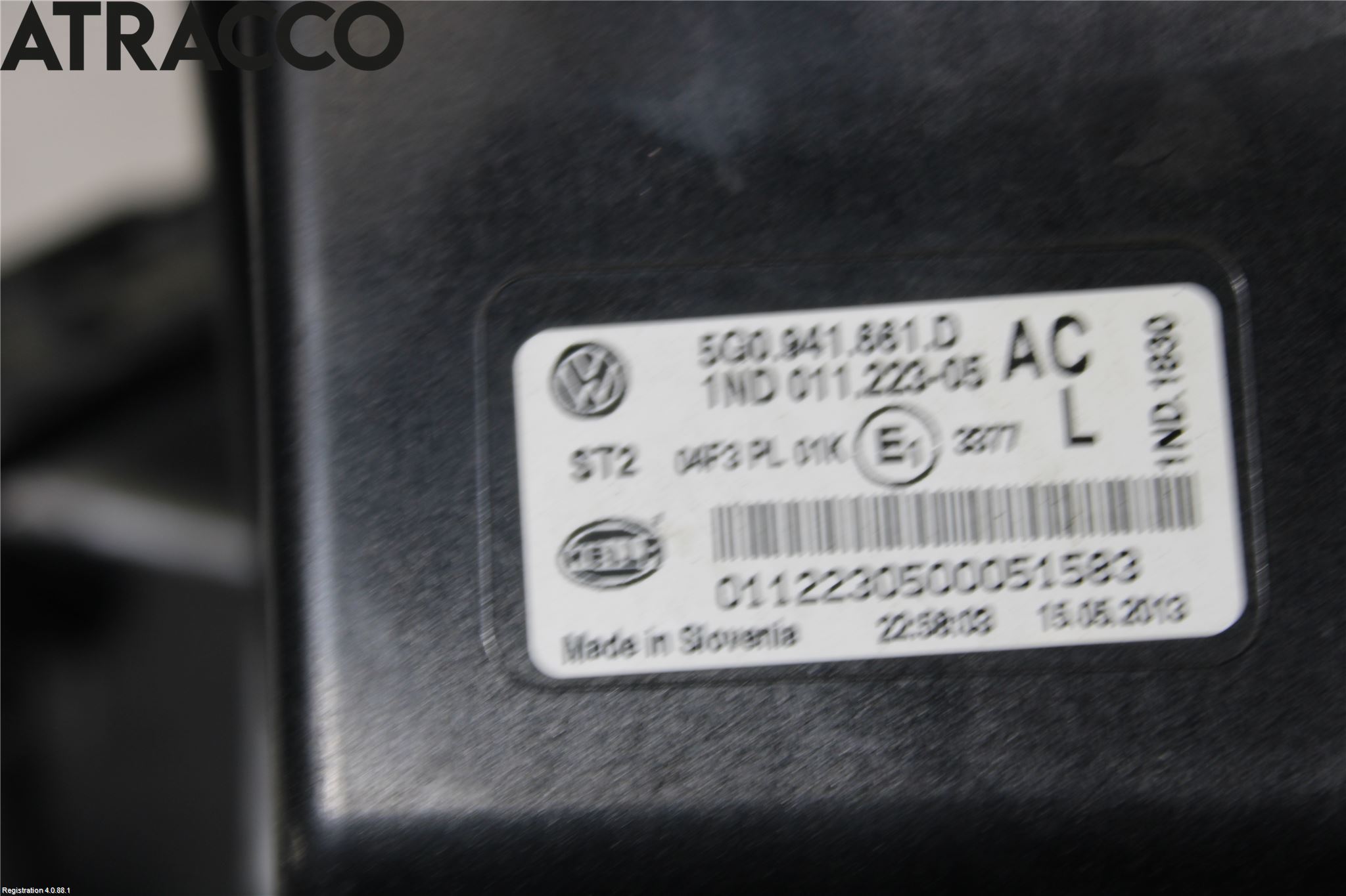 Volkswagen VW GOLF / E-GOLF VII 13-20 Frontlykt-Kurve-Tåkelys