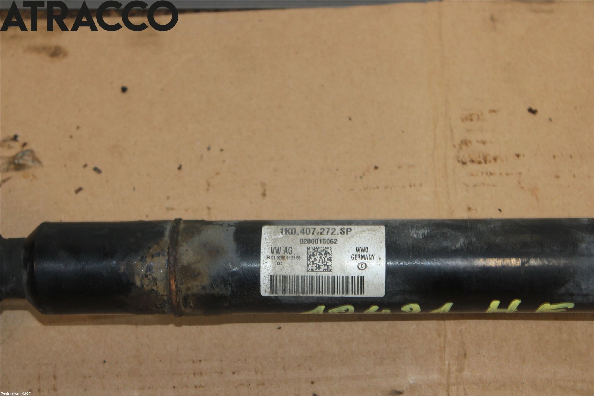 Volkswagen VW GOLF / E-GOLF VII 13-20 Drivaksel Foran Kompl Høyre