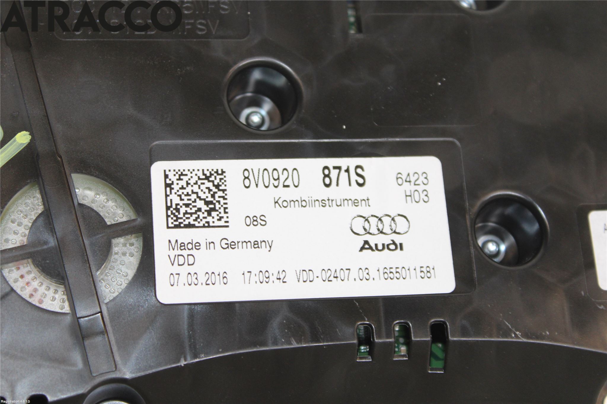 Audi A3/S3 8V 13-20 Instr Kombinert