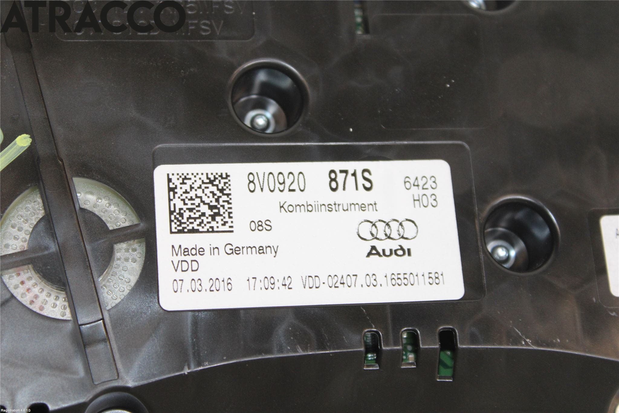 Audi A3/S3 8V 13-20 Instr Kombinert