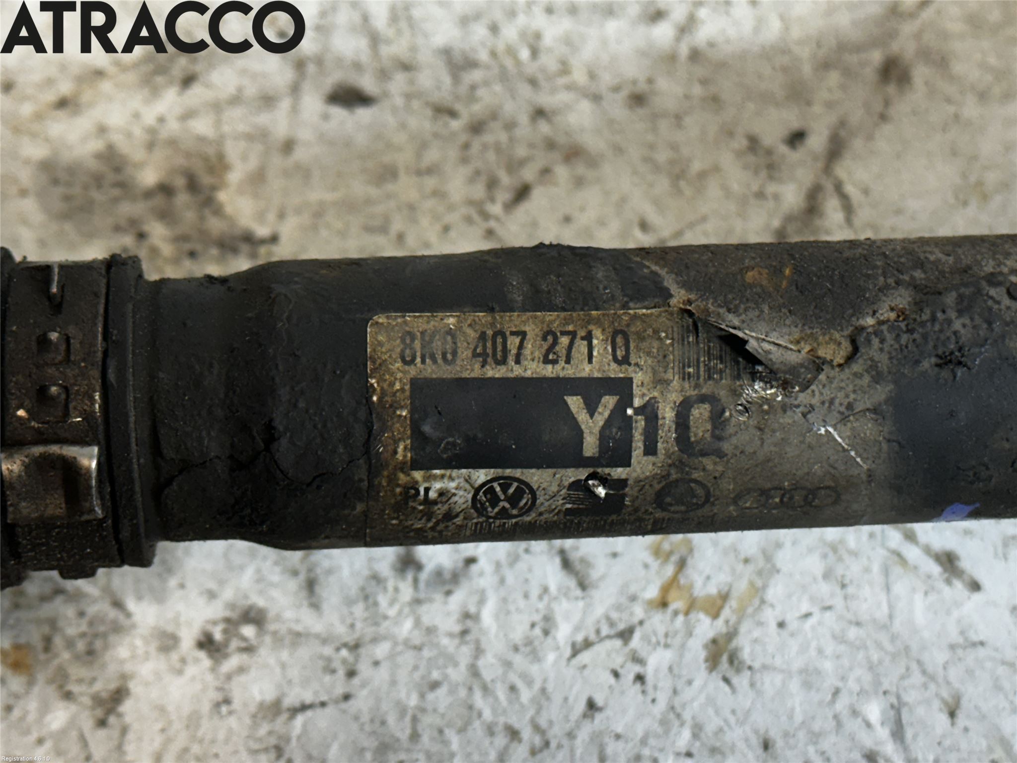 Audi A4/S4 08-11 Drivaksel Foran Kompl Høyre