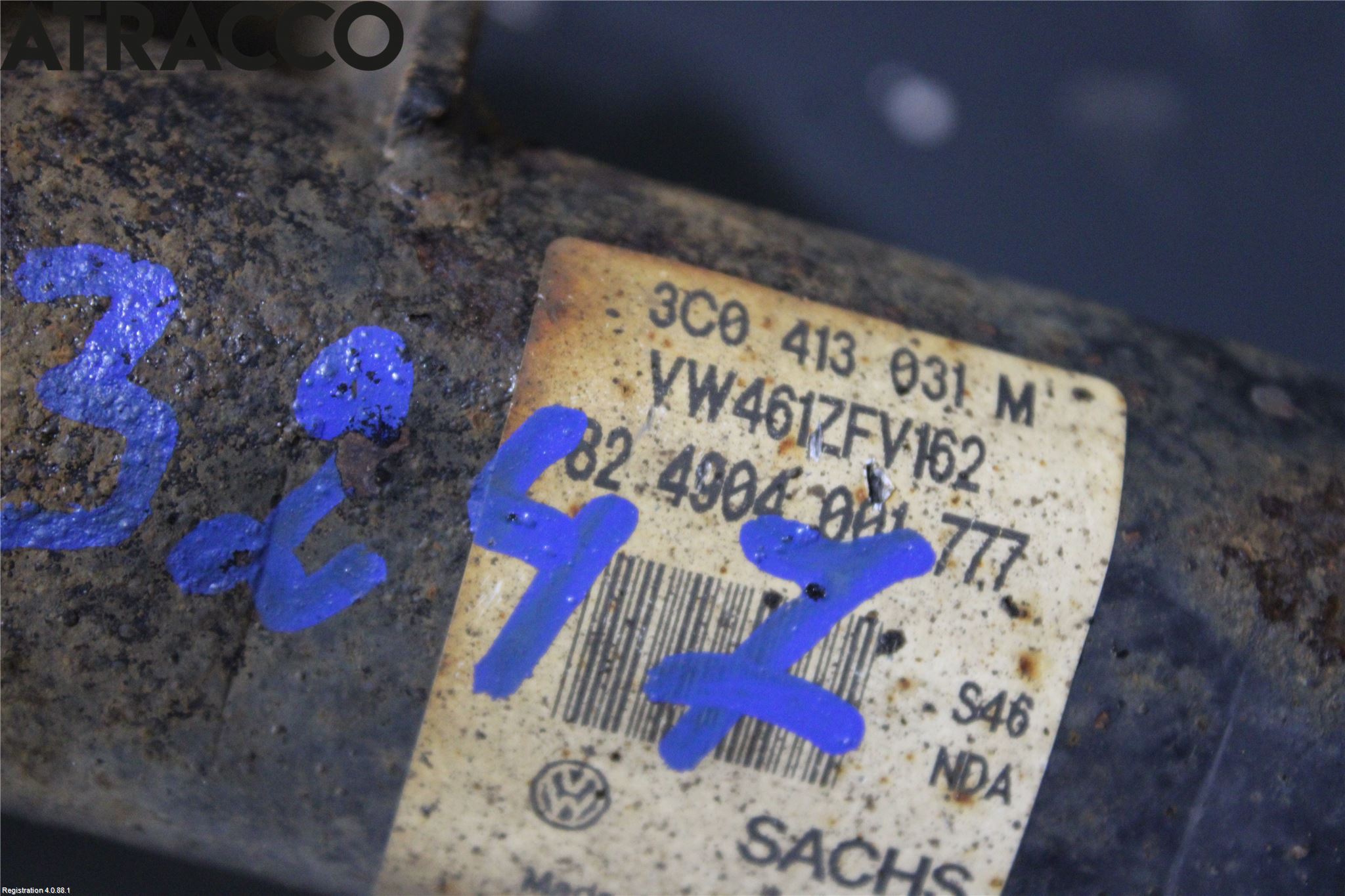 Volkswagen VW PASSAT 11-14 Fjærbein Foran Venstre