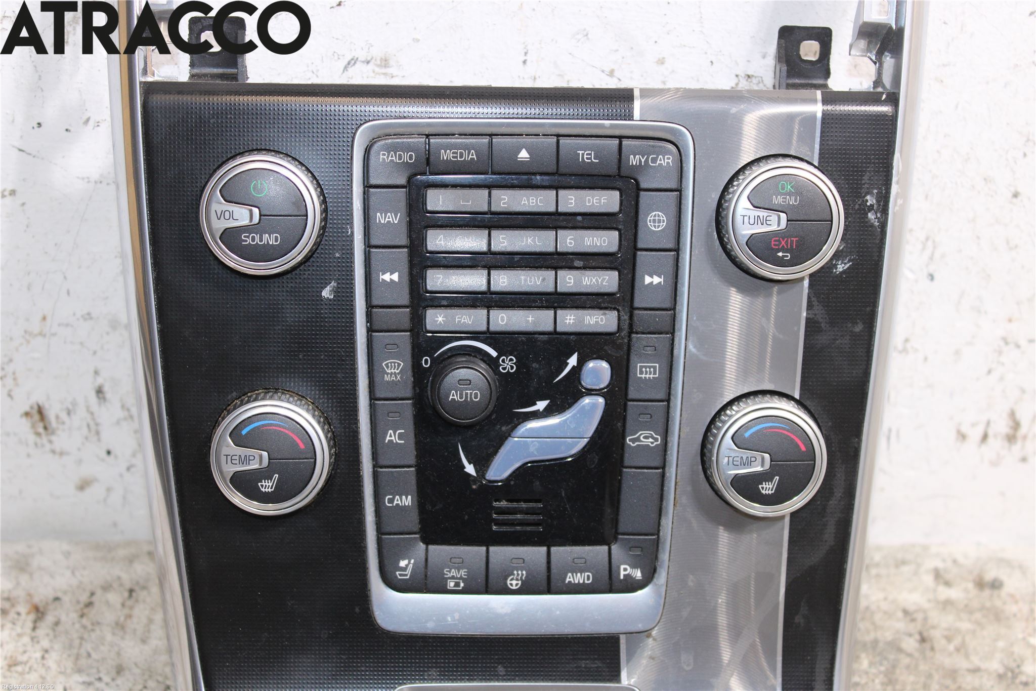Volvo V60 14-18 Varme Ac Betjening-Display