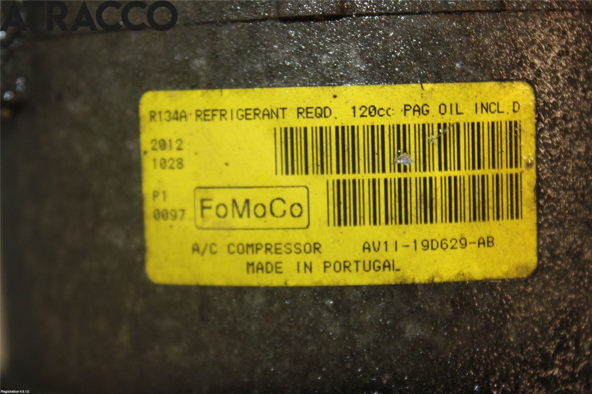 Ford FIESTA 09-12 Varme Ac Kompressor