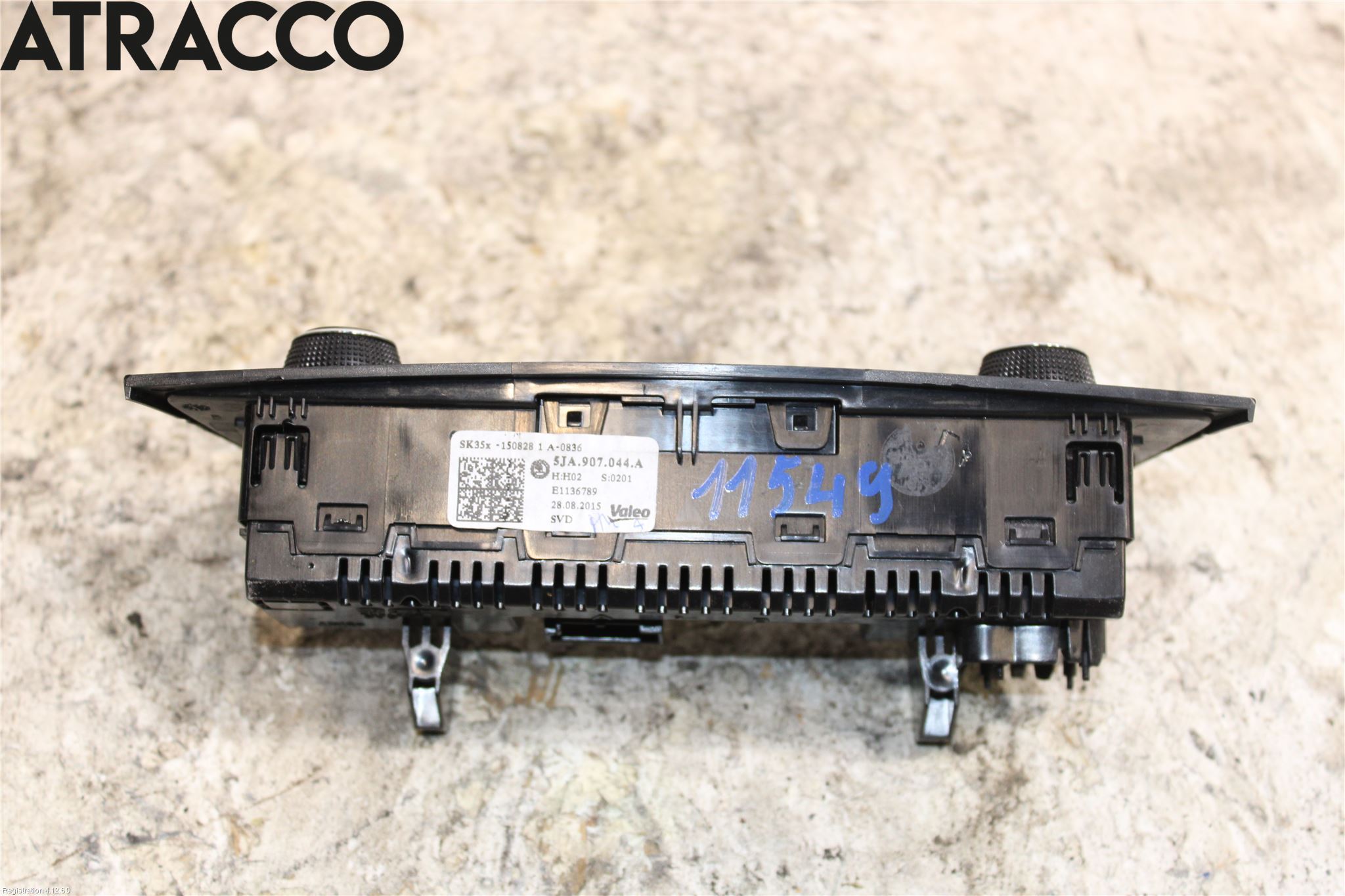 Skoda RAPID Varme Ac Betjening-Display