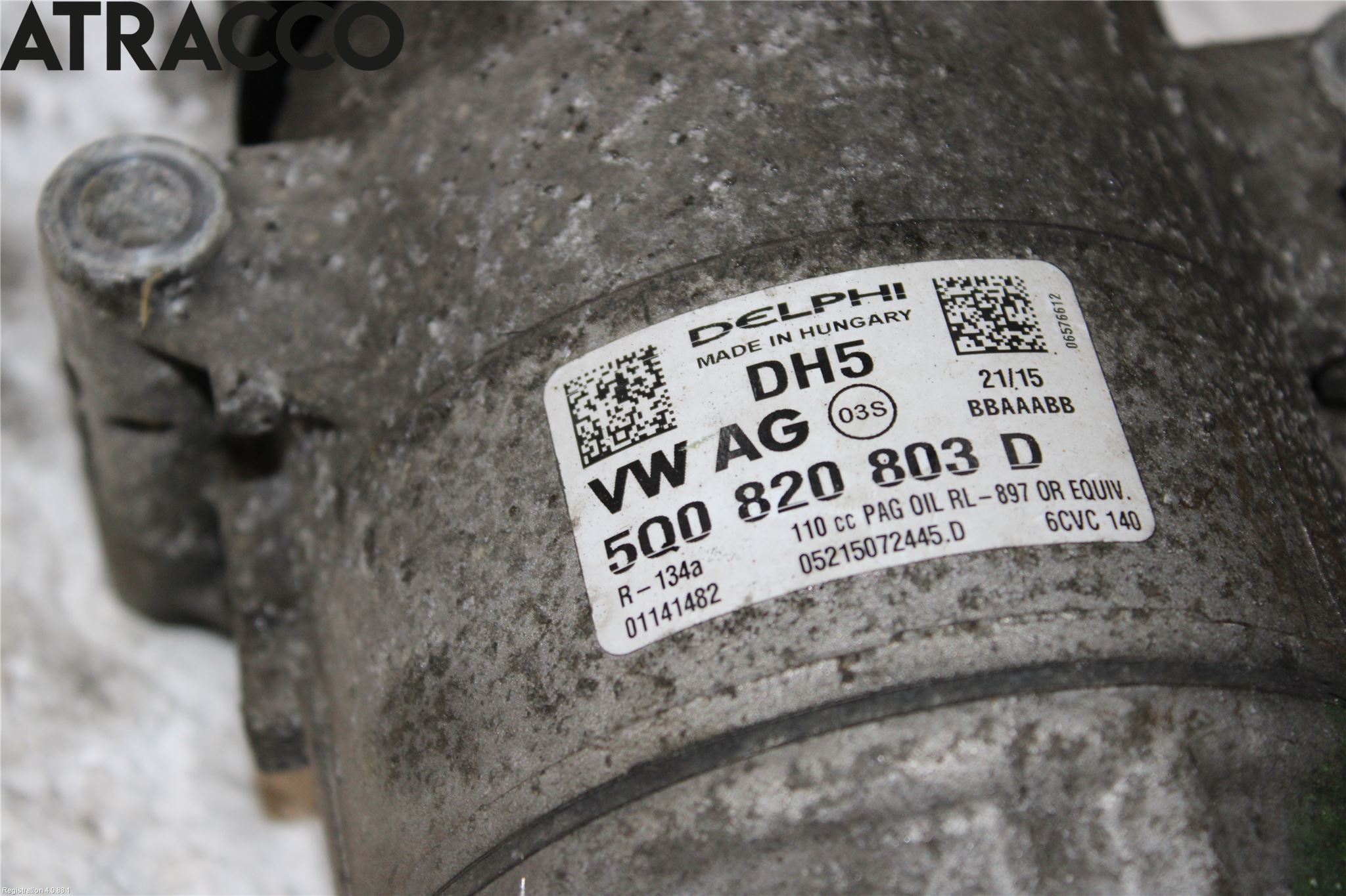 Volkswagen VW PASSAT 15-19 Varme Ac Kompressor