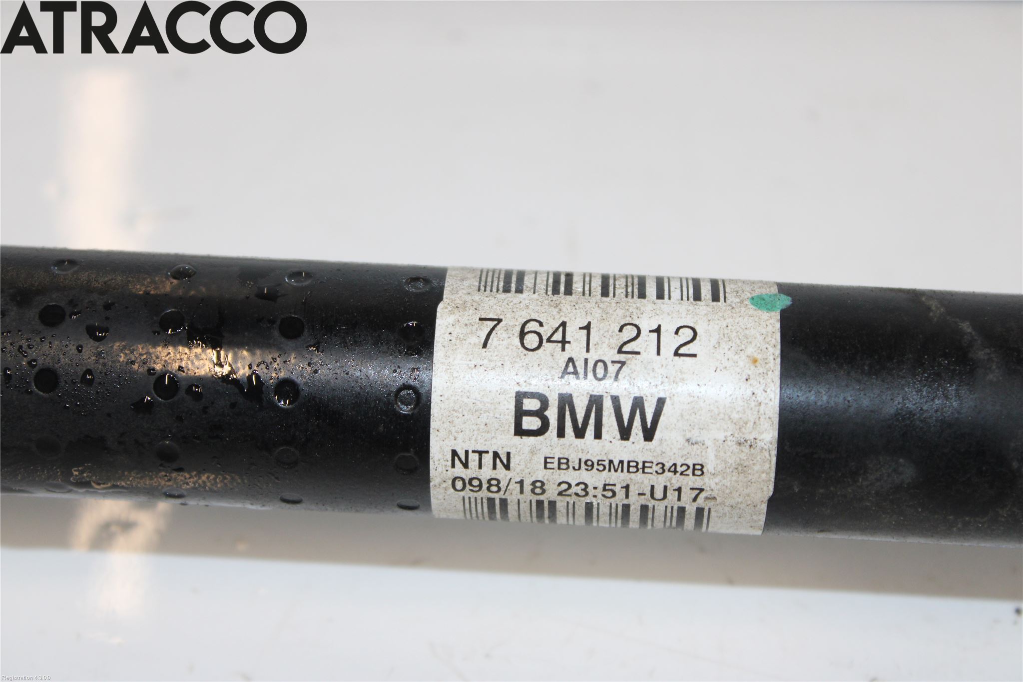 BMW i3 I01 13-22 Drivaksel Bak Kompl Høyre