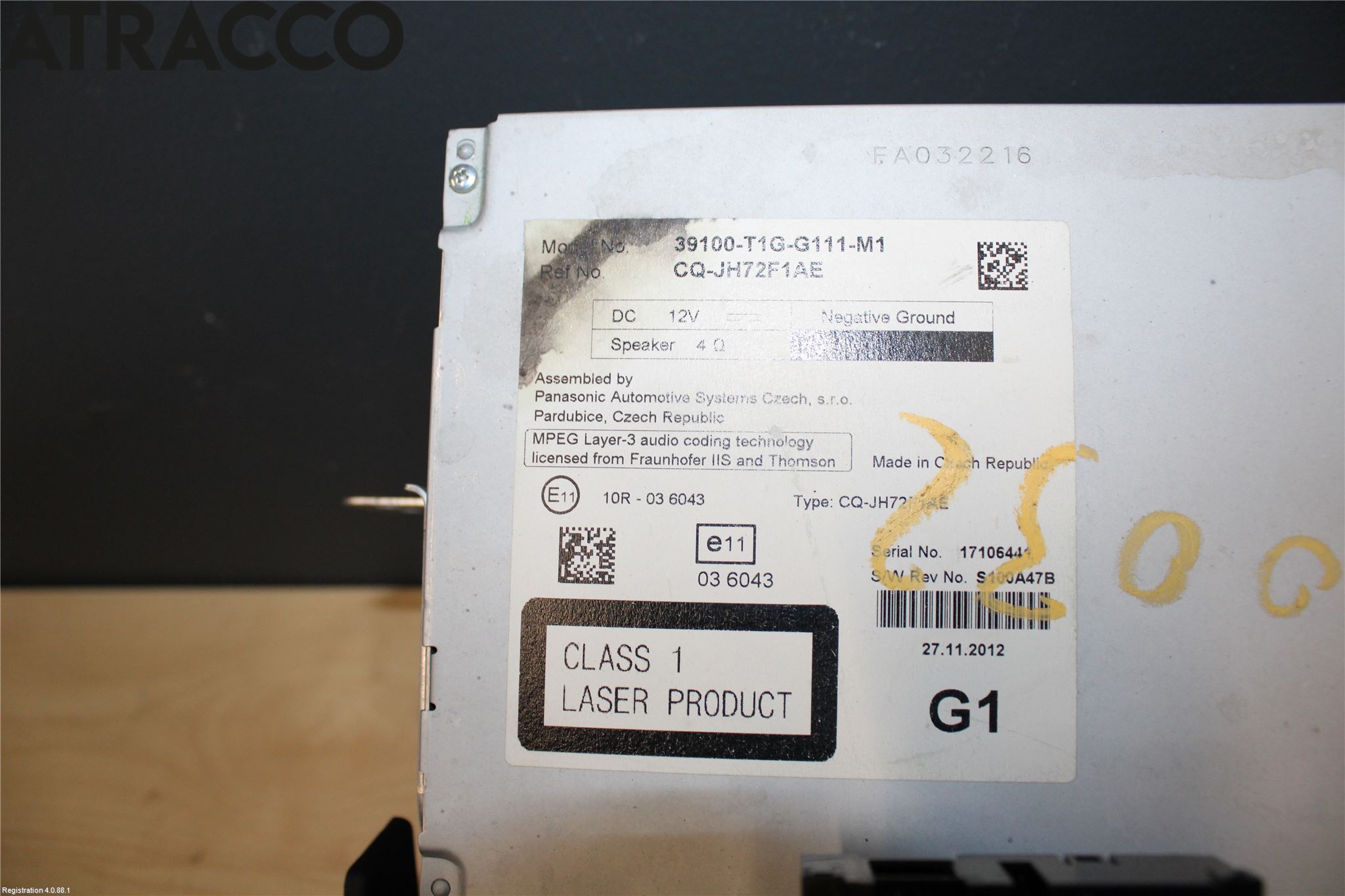 Honda CR-V 13-18 Stereo Radio Med Cd