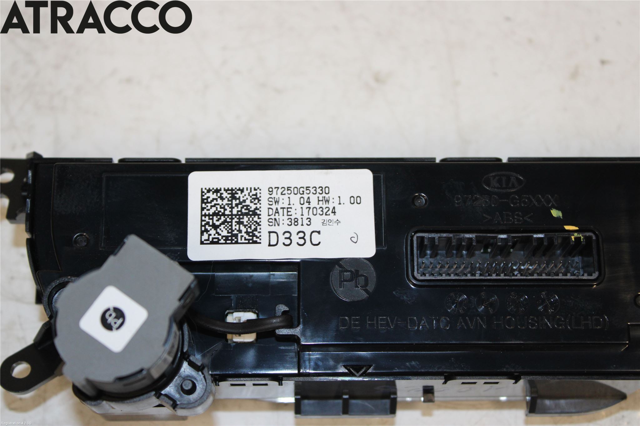 Kia NIRO (DE) 17-22 Varme Ac Betjening-Display