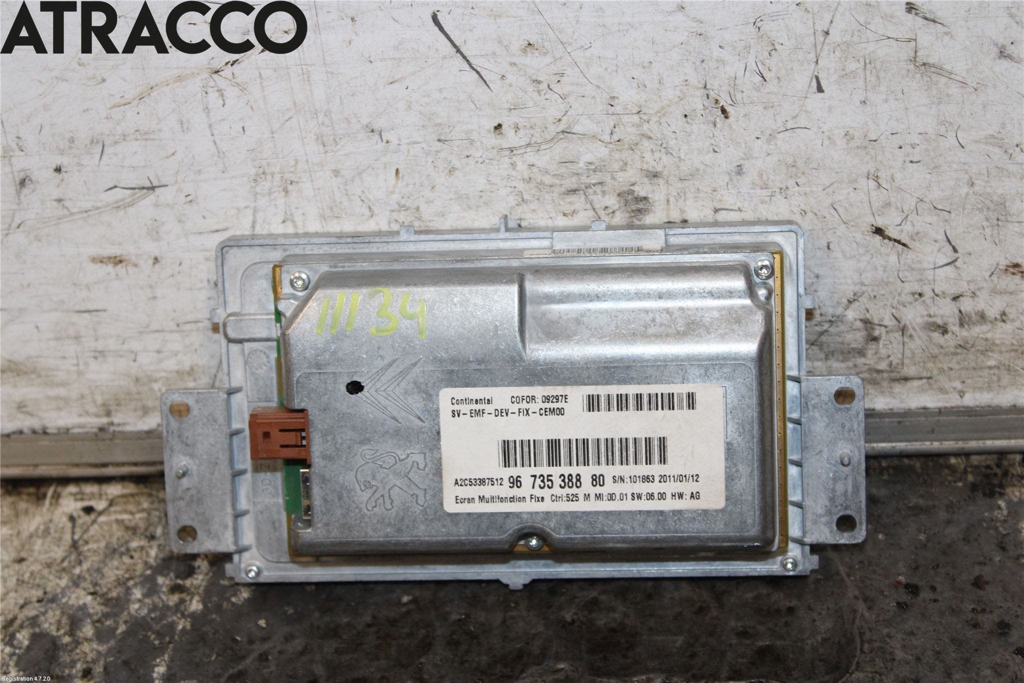 Citroen C5 08-17 Multifunktionsdisplay