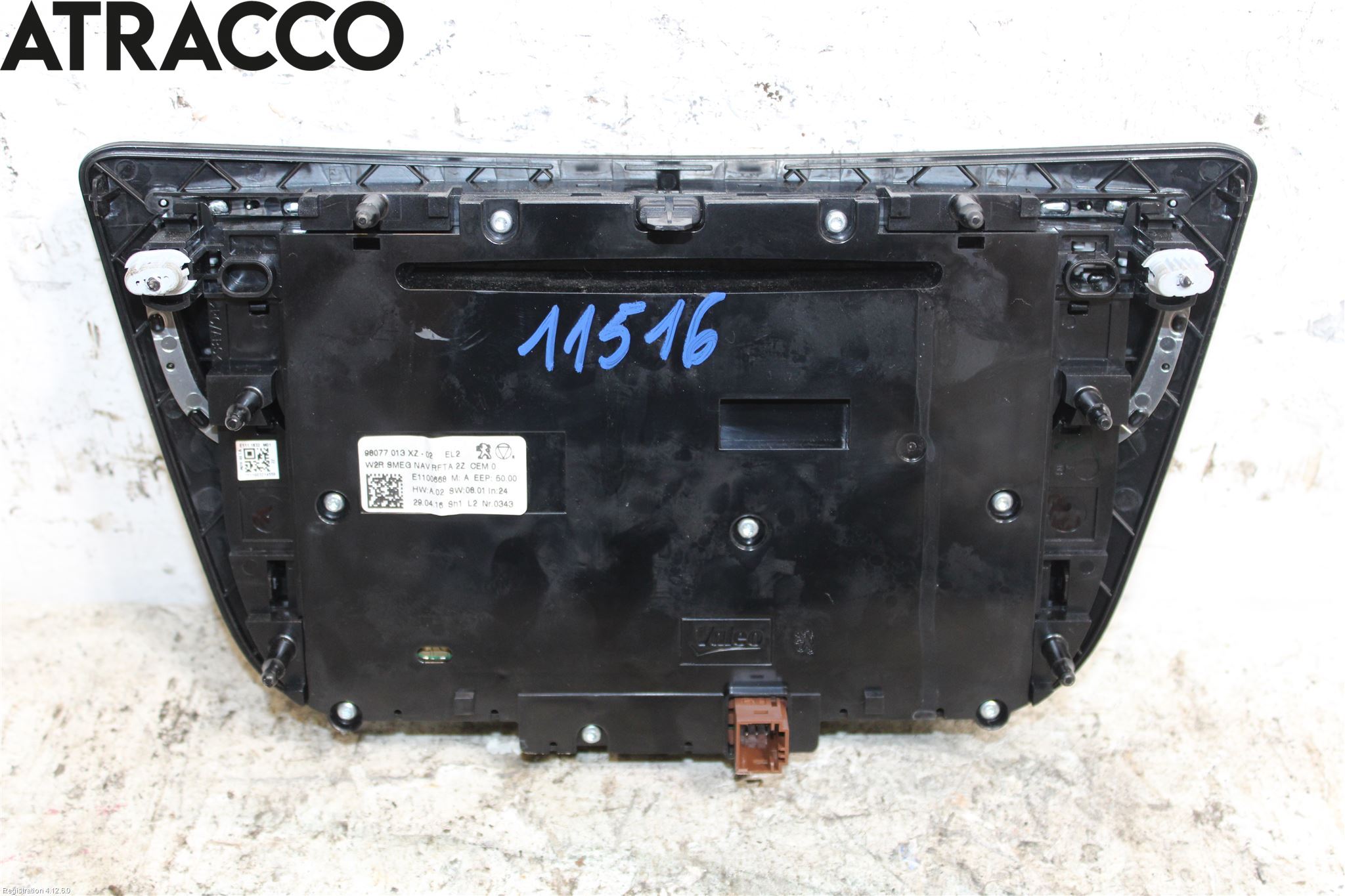 Peugeot 508 11-18 Varme Ac Betjening-Display