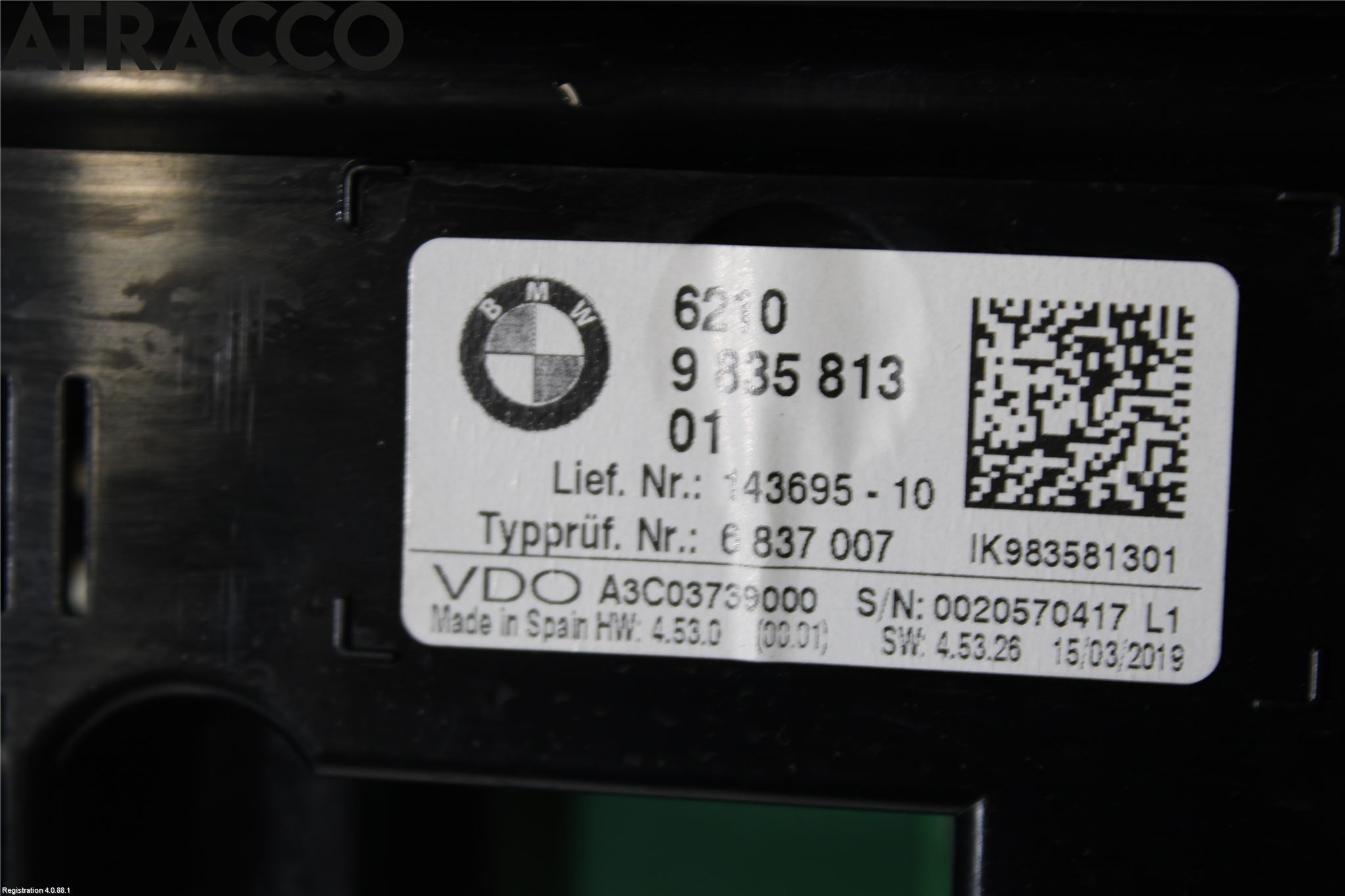 BMW 2 F45 Active Tourer 14-21 Instr Speedometer