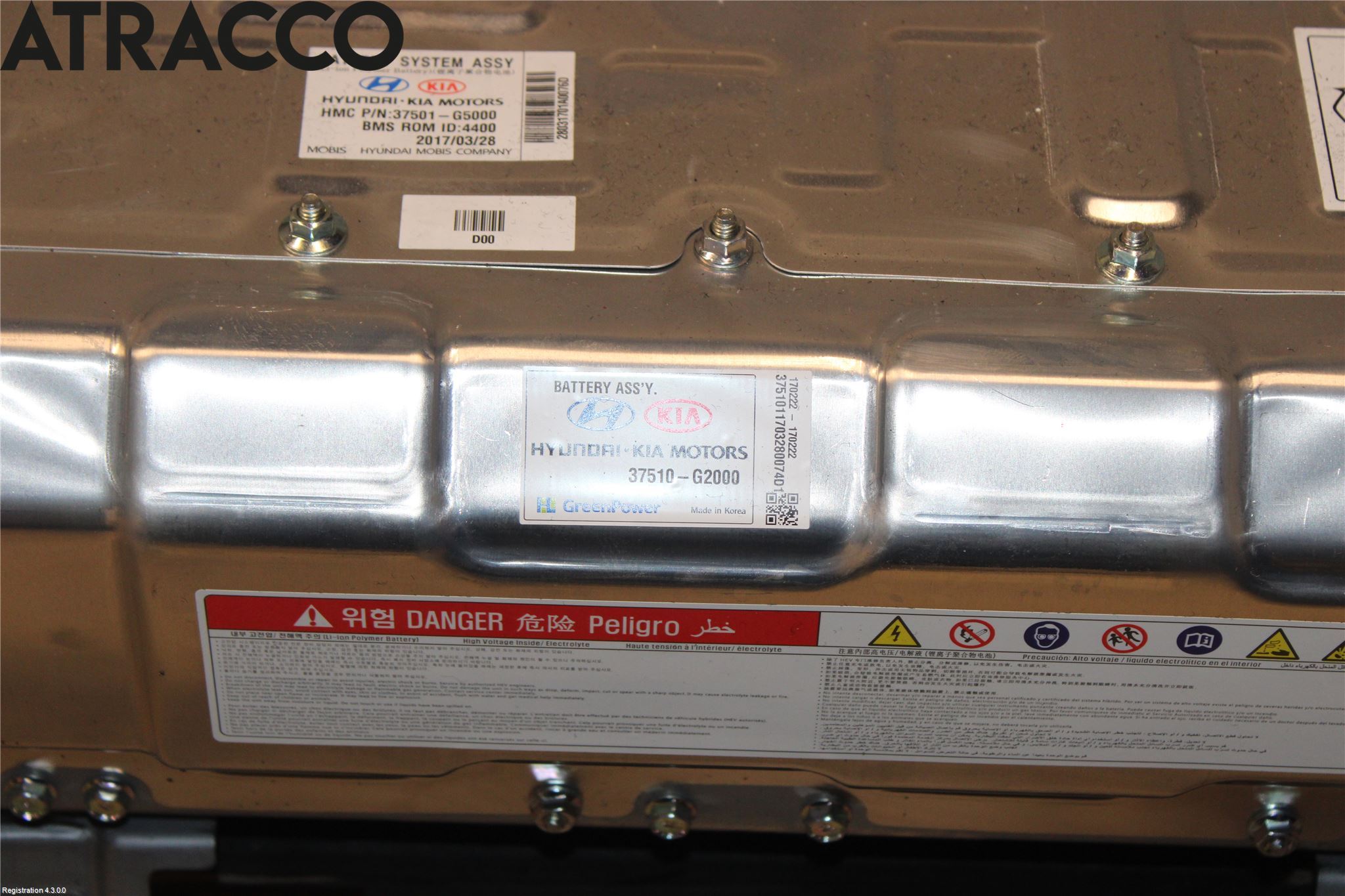 Kia NIRO (DE) 17-22 Hybrid Batteri