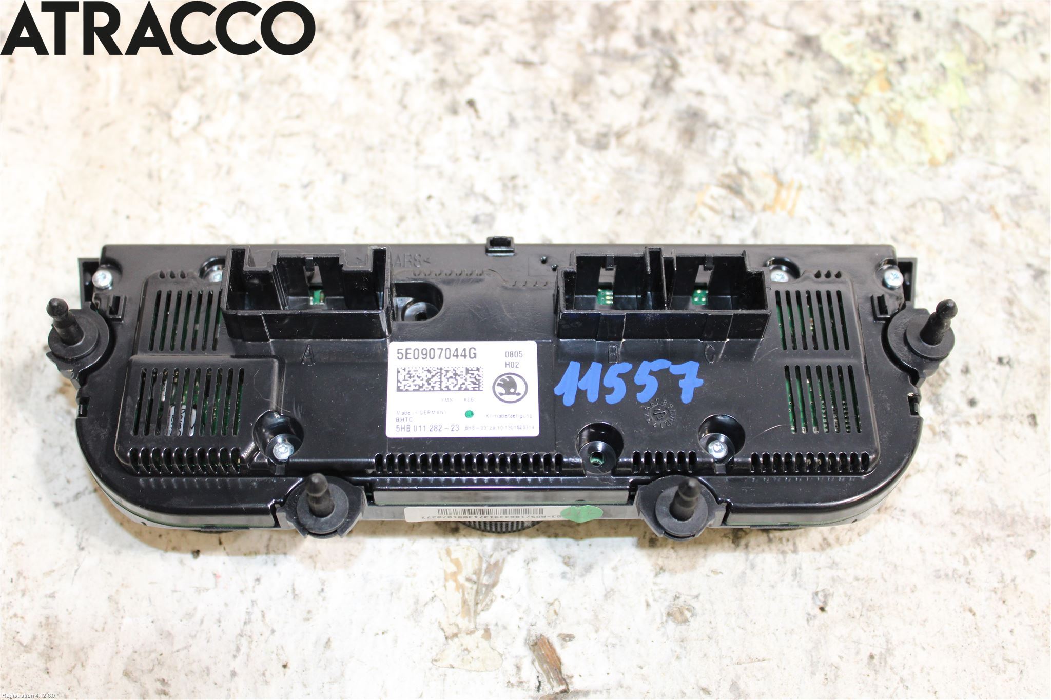 Skoda OCTAVIA (5E) 13-20 Varme Ac Betjening-Display