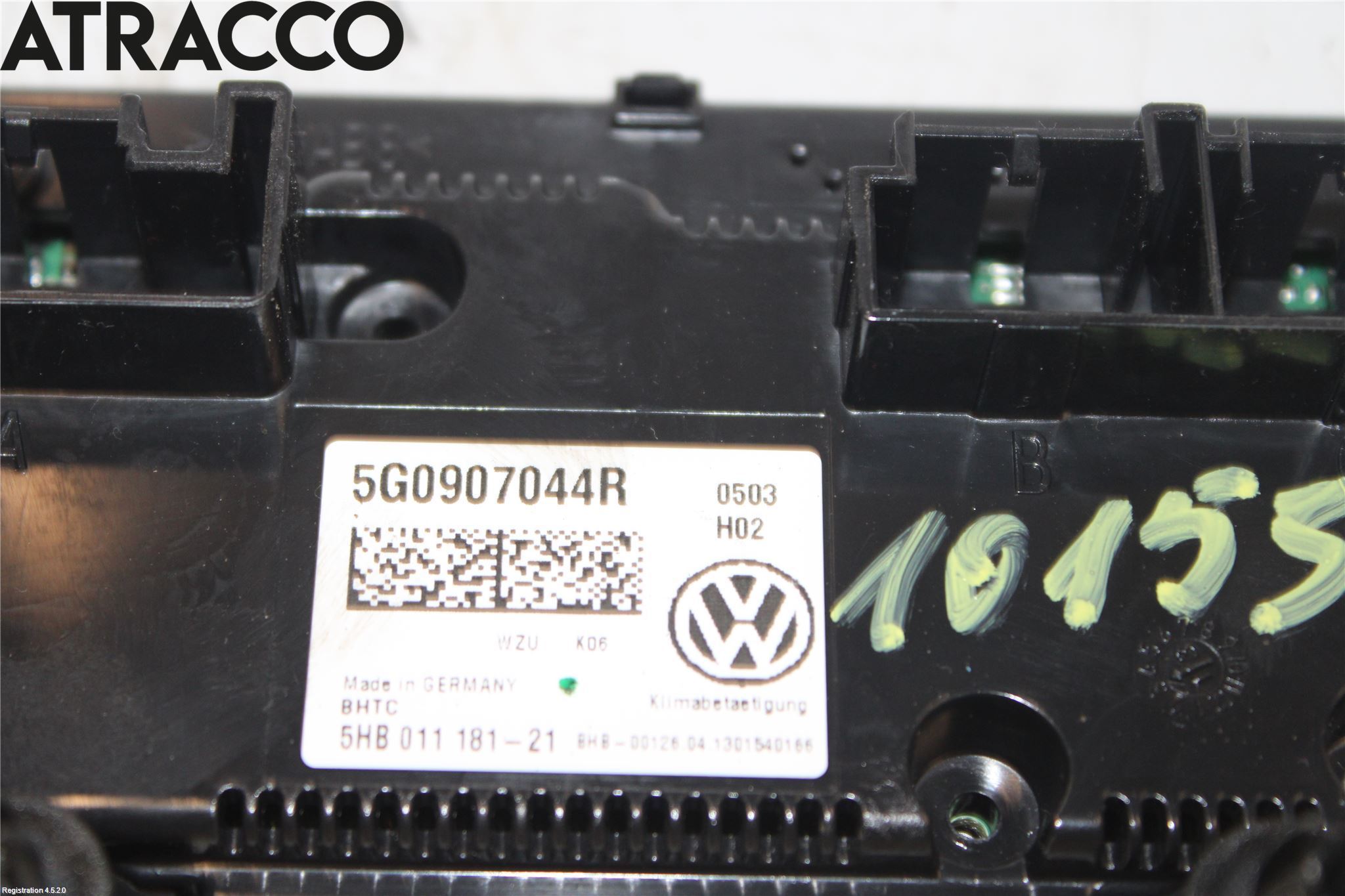 Volkswagen VW GOLF / E-GOLF VII 13-20 Varme Ac Betjening-Display